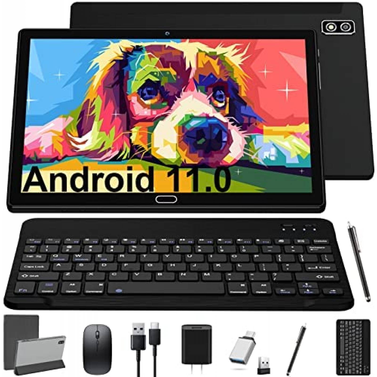 Tablet TOOTON 10'' 128GB SIM Dual 4G con Teclado -Negro