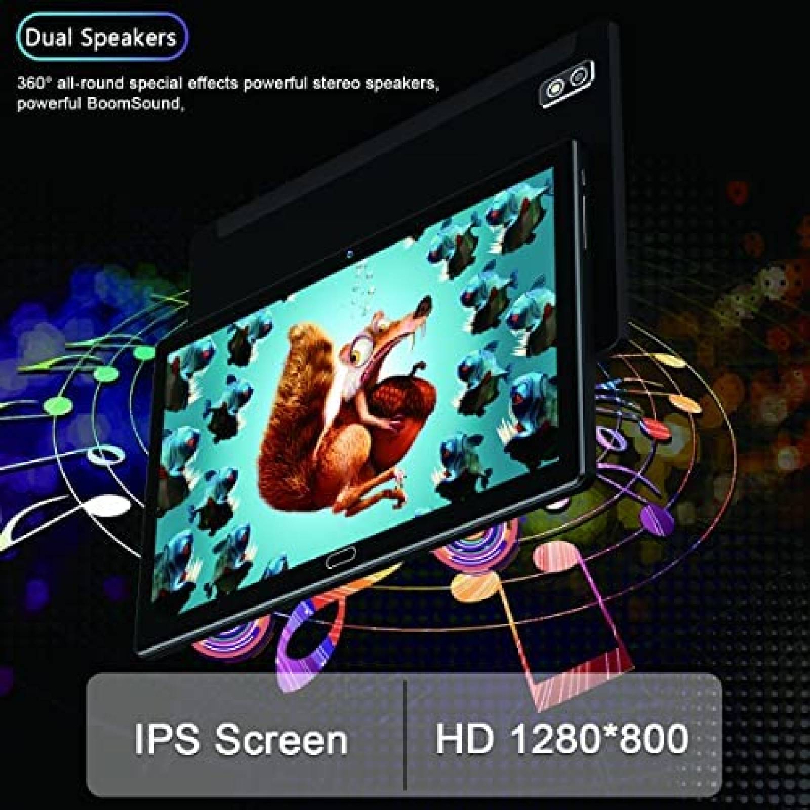 Tablet TOOTON 10'' 128GB SIM Dual 4G con Teclado -Negro