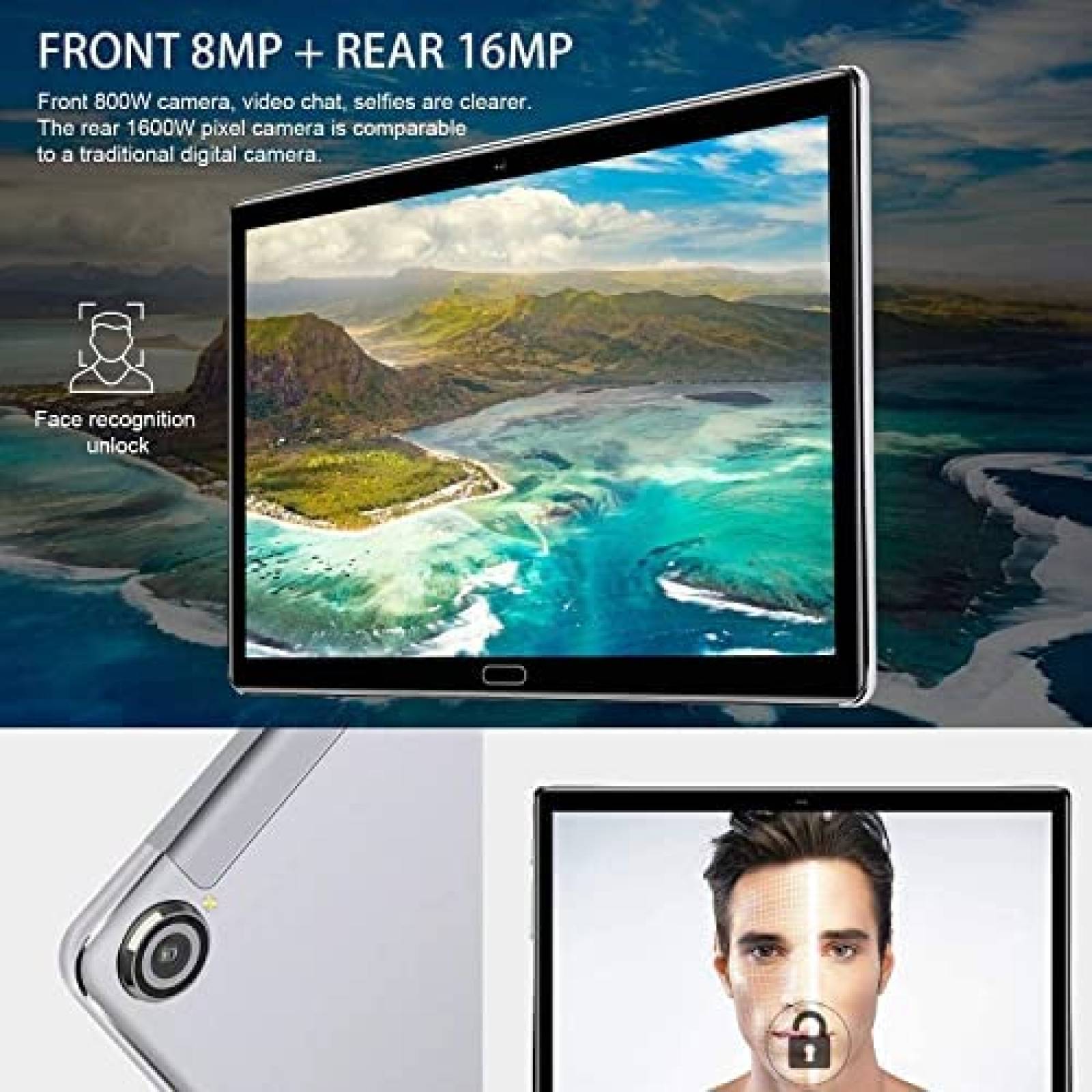 Tablet AOYODKG M8+ 10.8'' 4GB RAM+64GB ROM+Accesorios -Negro