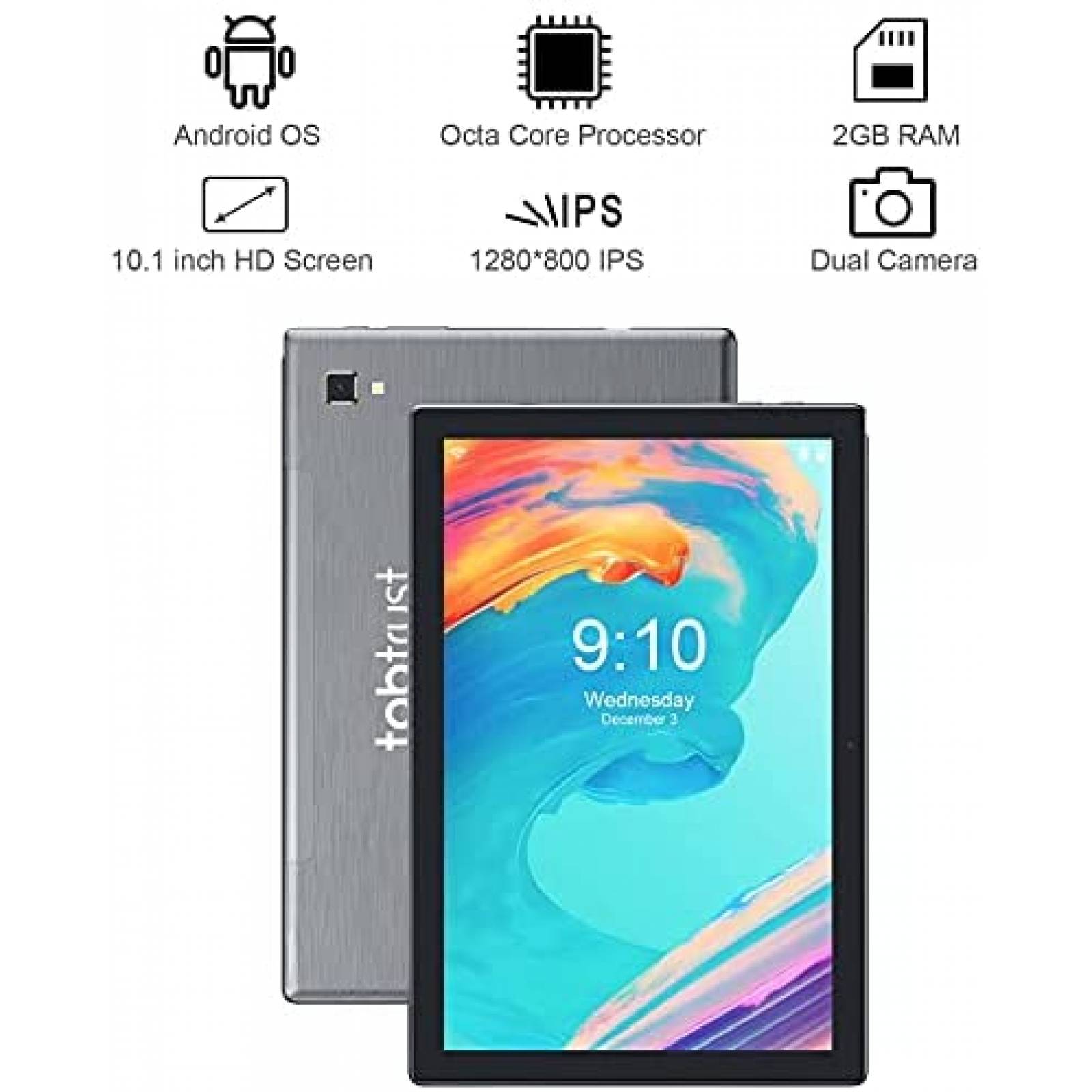 Tablet Generico 10" Octa Core 2GB RAM 32 GB -Silver