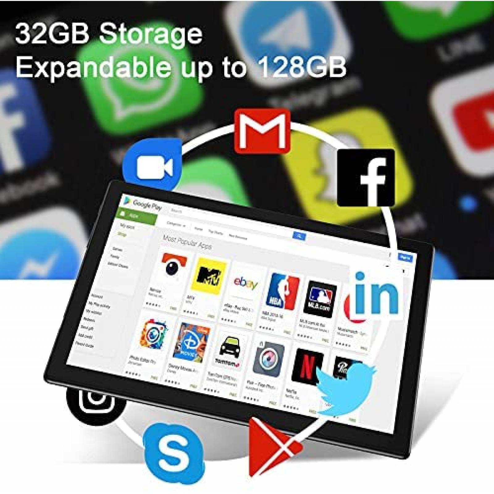 Tablet Generico 10" Octa Core 2GB RAM 32 GB -Silver