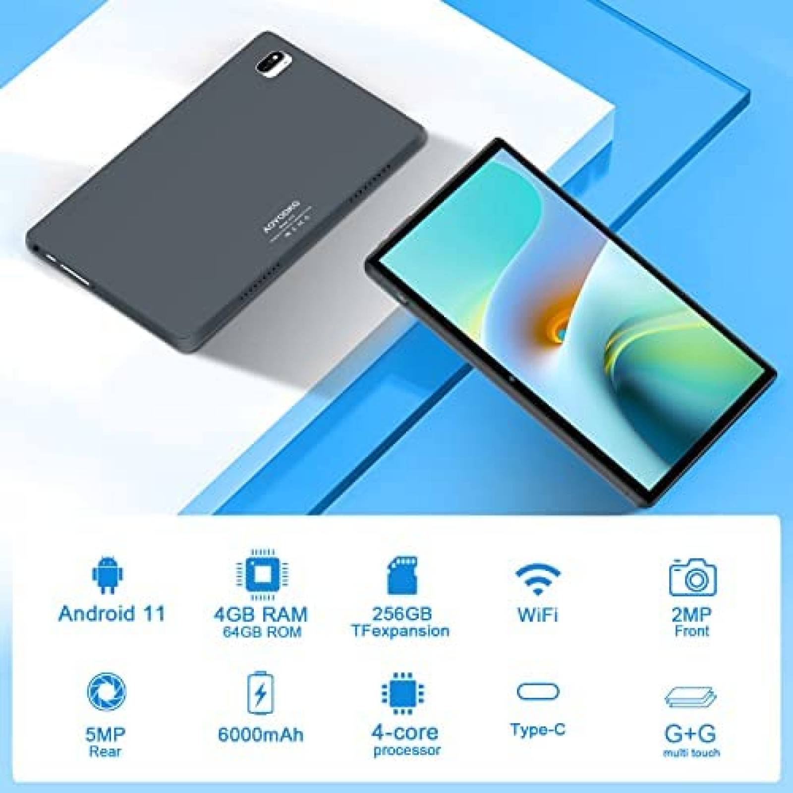 Tablet AOYODKG A10 10'' 4GB RAM 64GB ROM 5MP -Gris