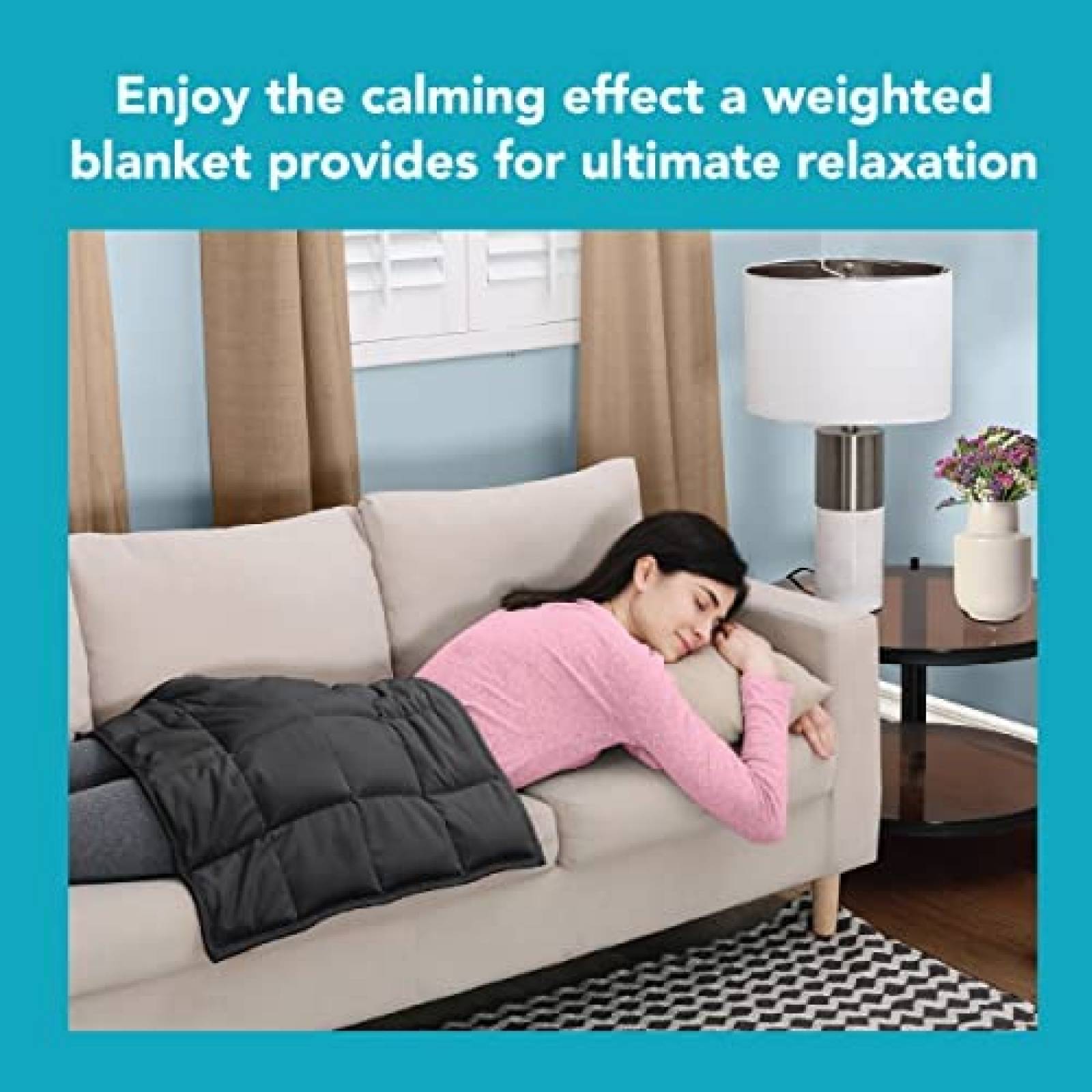 Manta Pesada Dream Lab 2.27 kg 50.8 x 58.4 cm -Gris