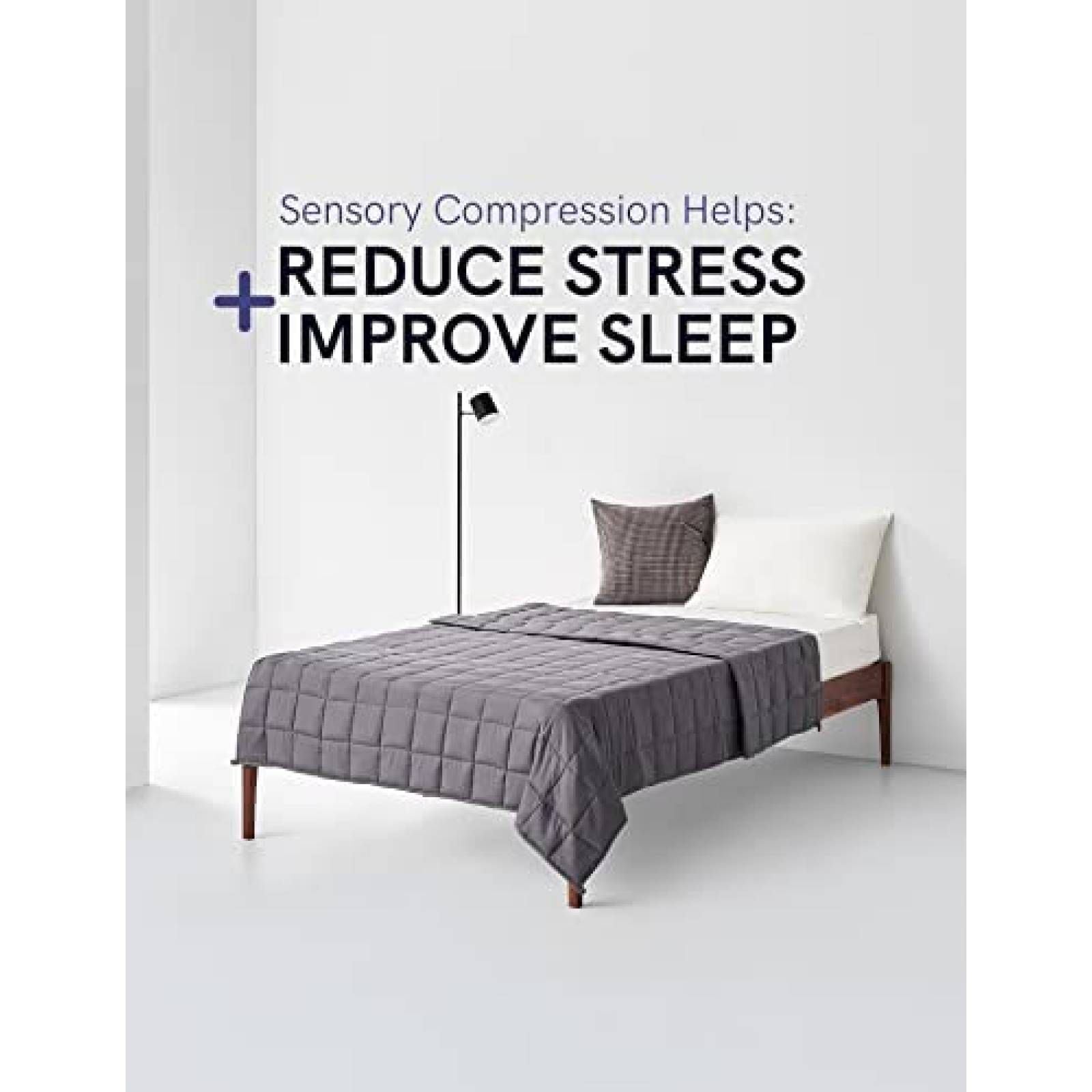 Manta Pesada YNM Tela 100% Algodon 48' x 72' -Gris