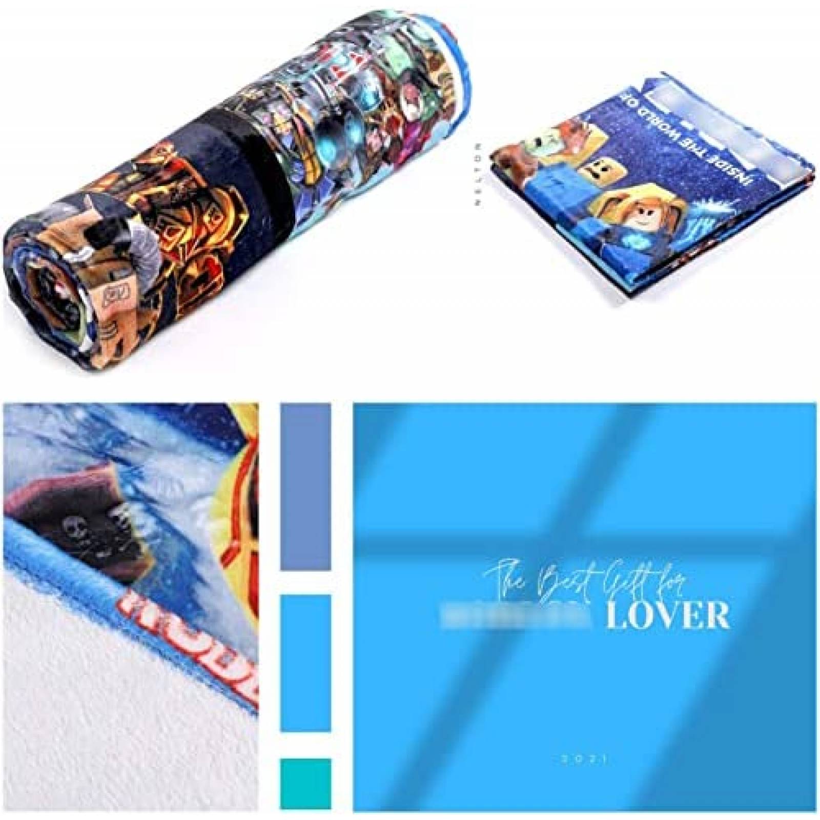 Colcha de Cama/Sofa Nelton Ligera de 60'' x 80'' -Roblox