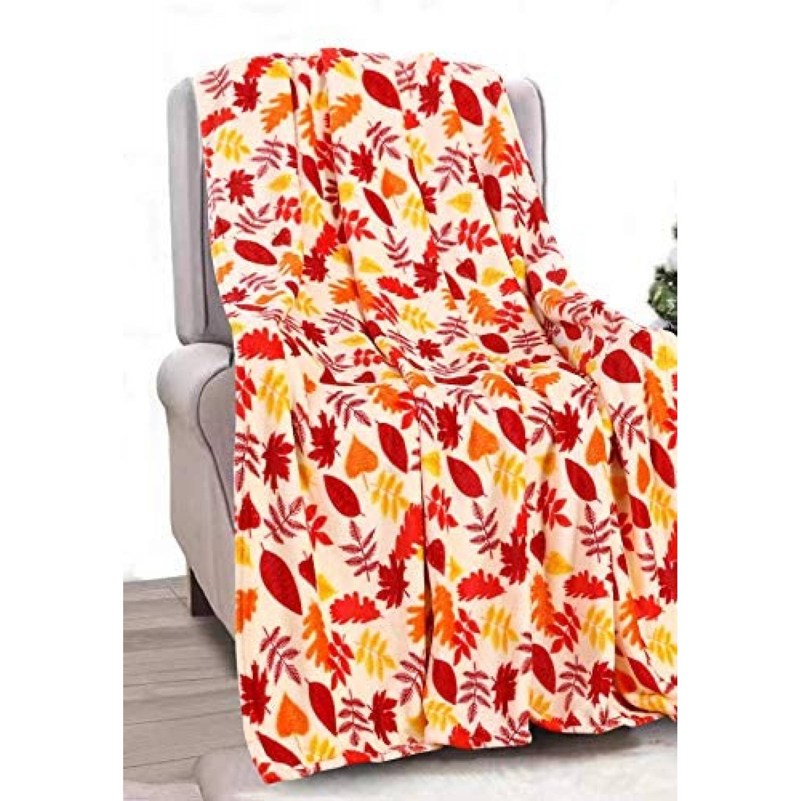 Sabanas De Festividad Decor&More Tipo Otoñal 50x60" -Naranja