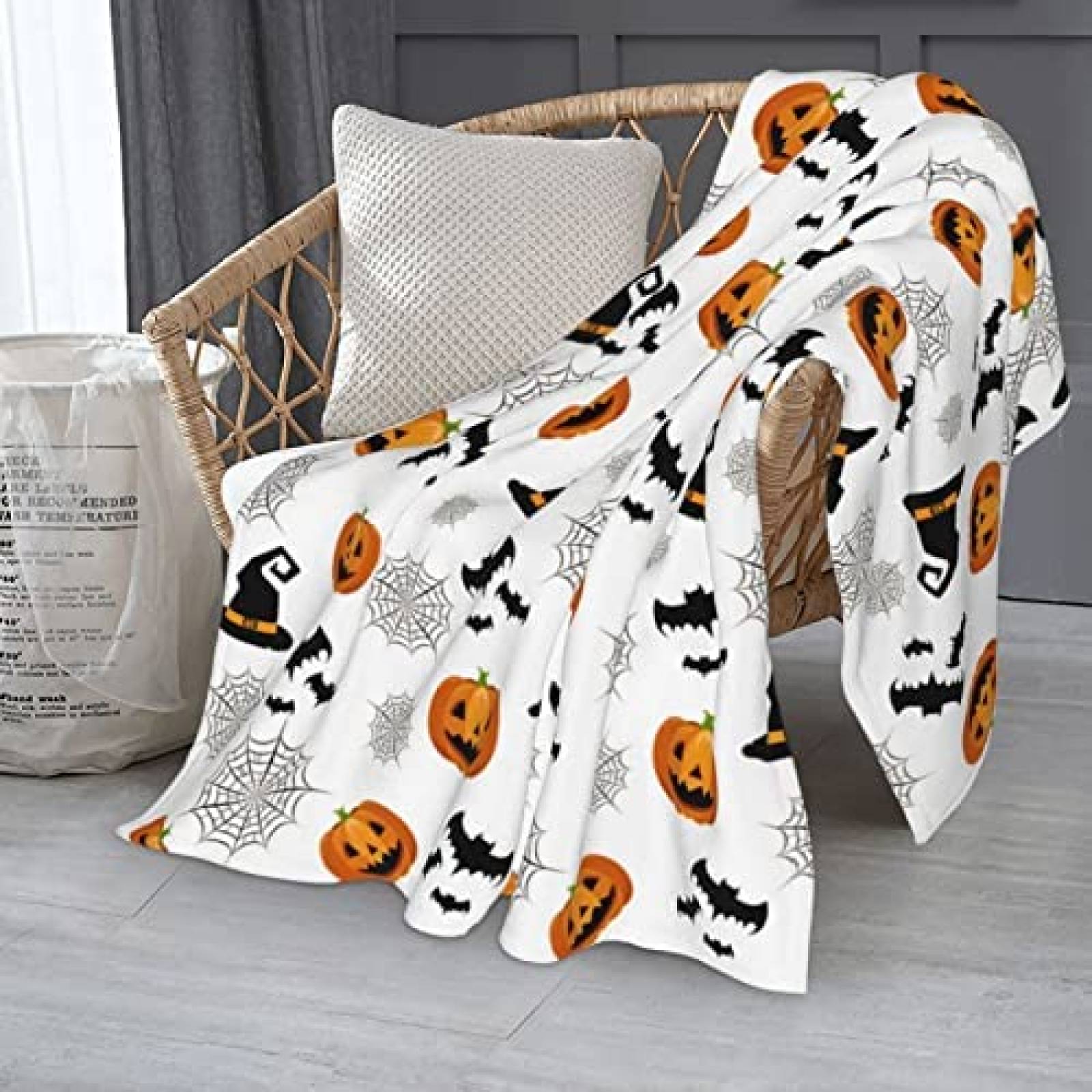 Sabanas De Festividad GGEB de Halloween 7'' x 7.5'' -Gris