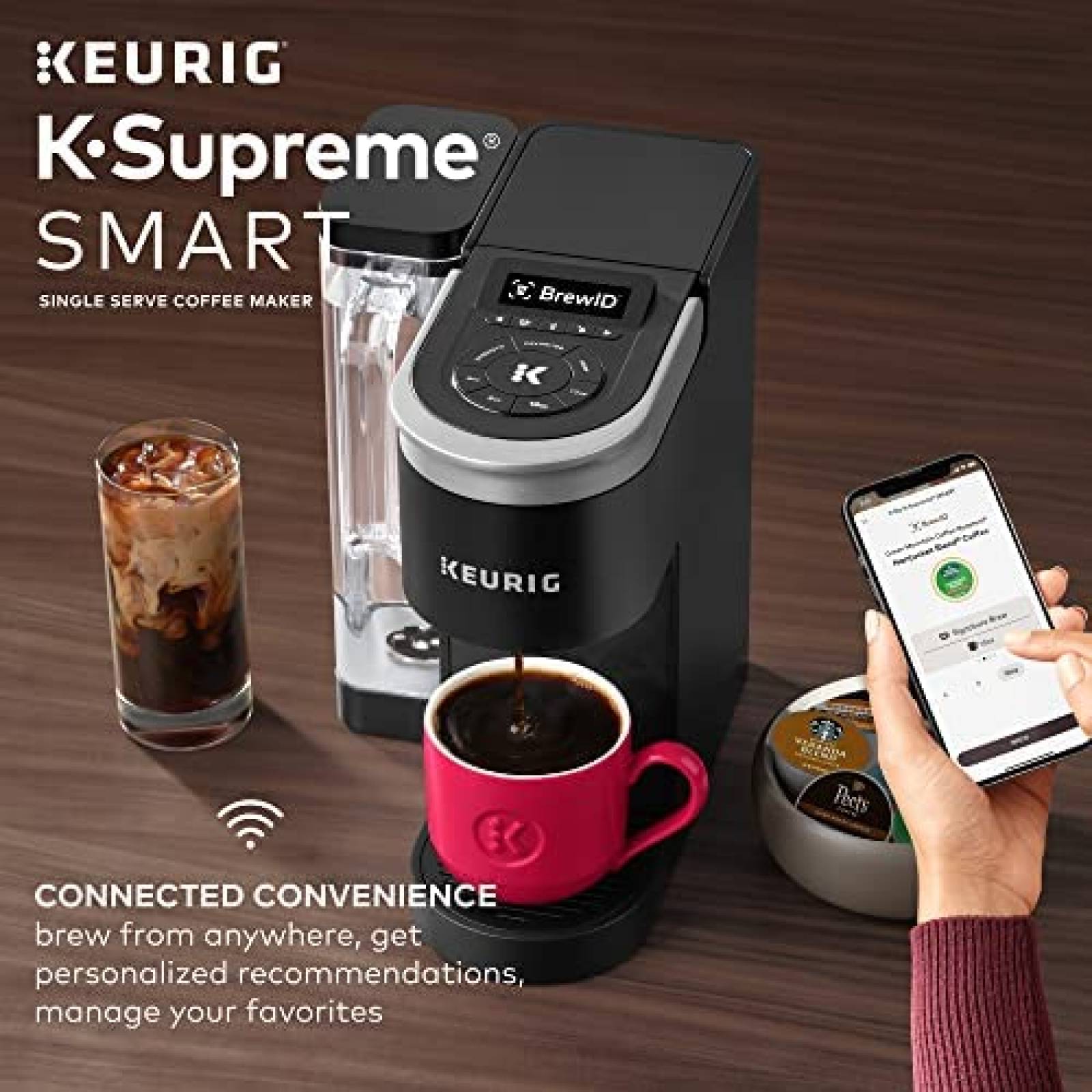 Cafetera de una Sola Porcion Keurig K-Supreme SMART con Wifi