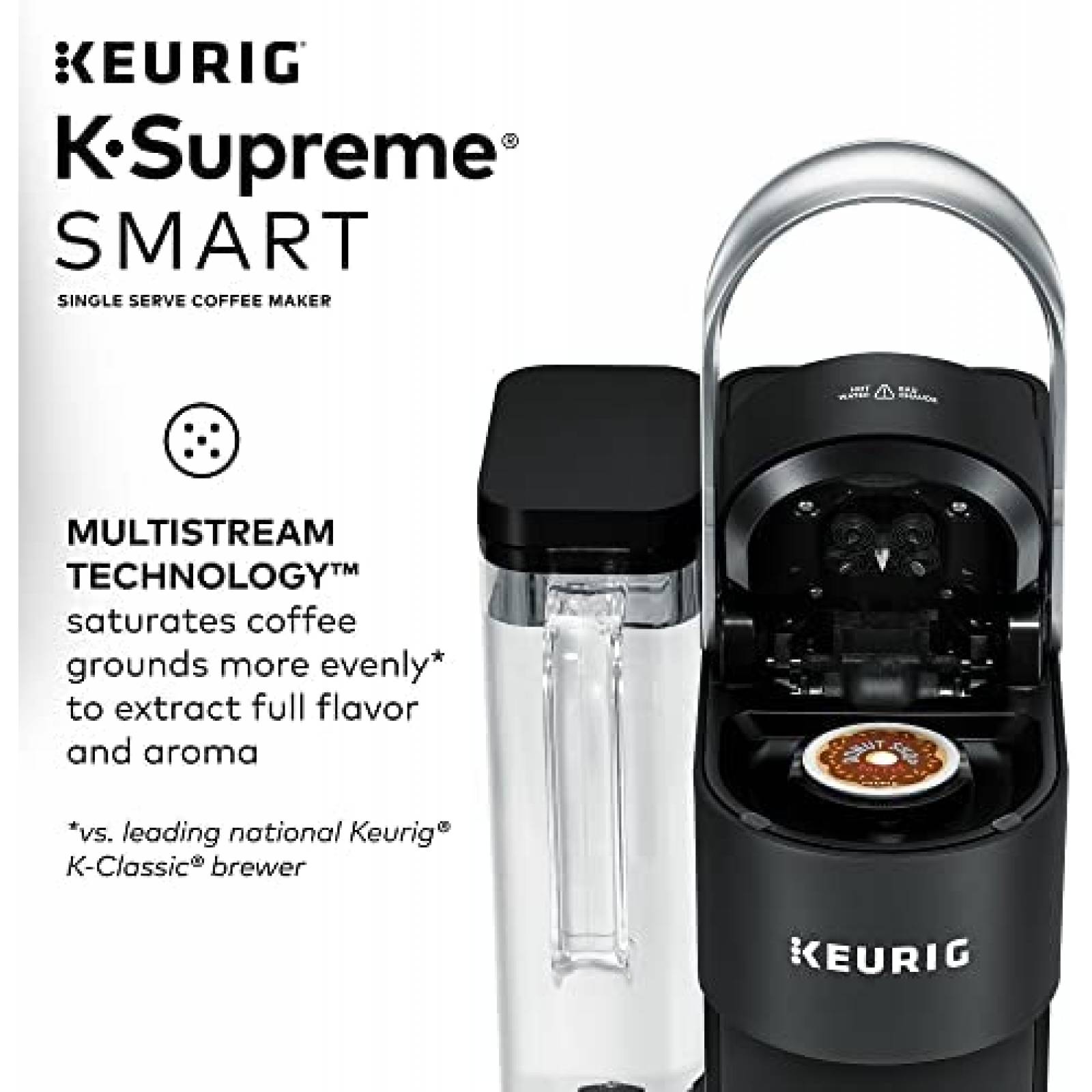 Cafetera de una Sola Porcion Keurig K-Supreme SMART con Wifi