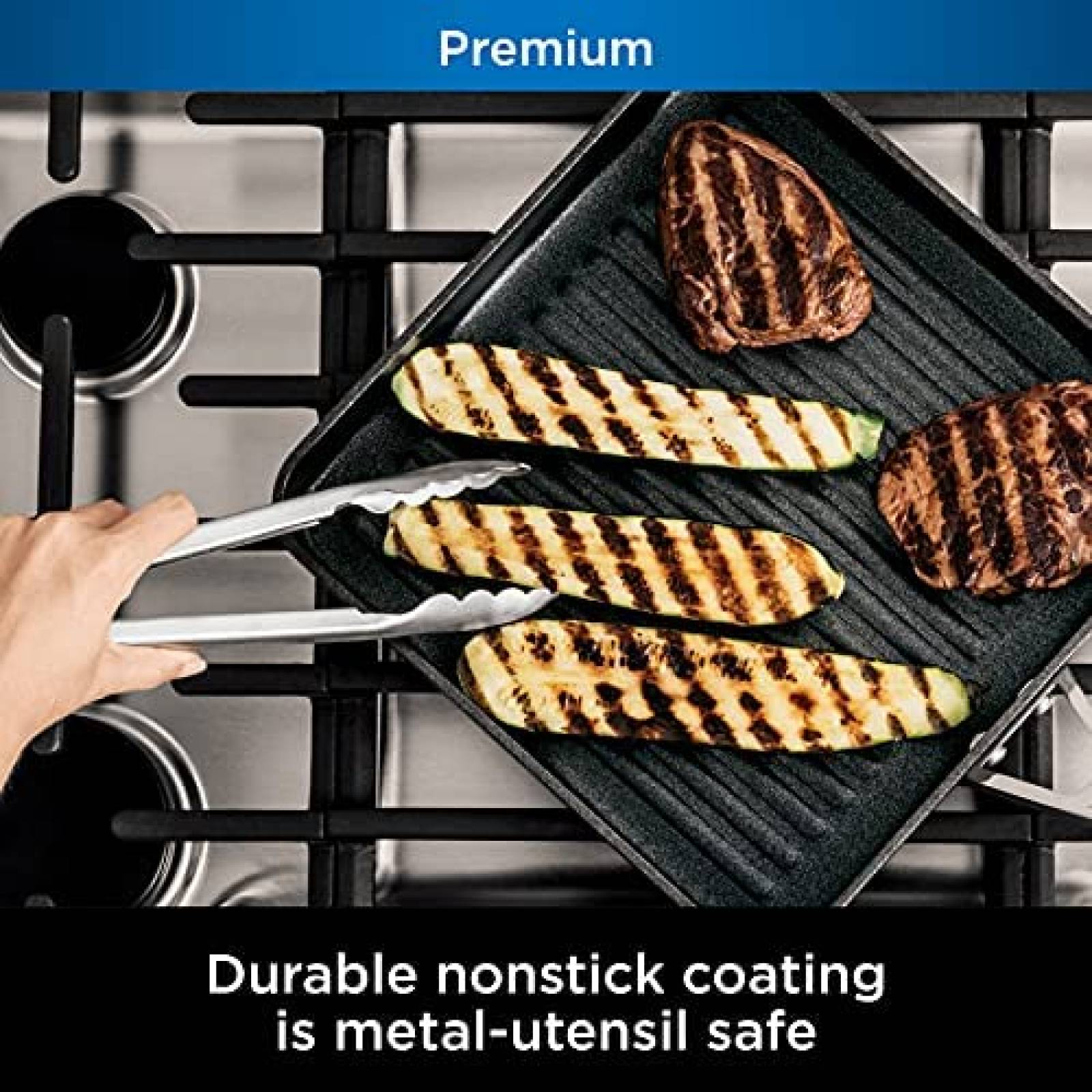 Sarten Cuadrado Ninja C30528 11" Apta para Horno Hasta 260C