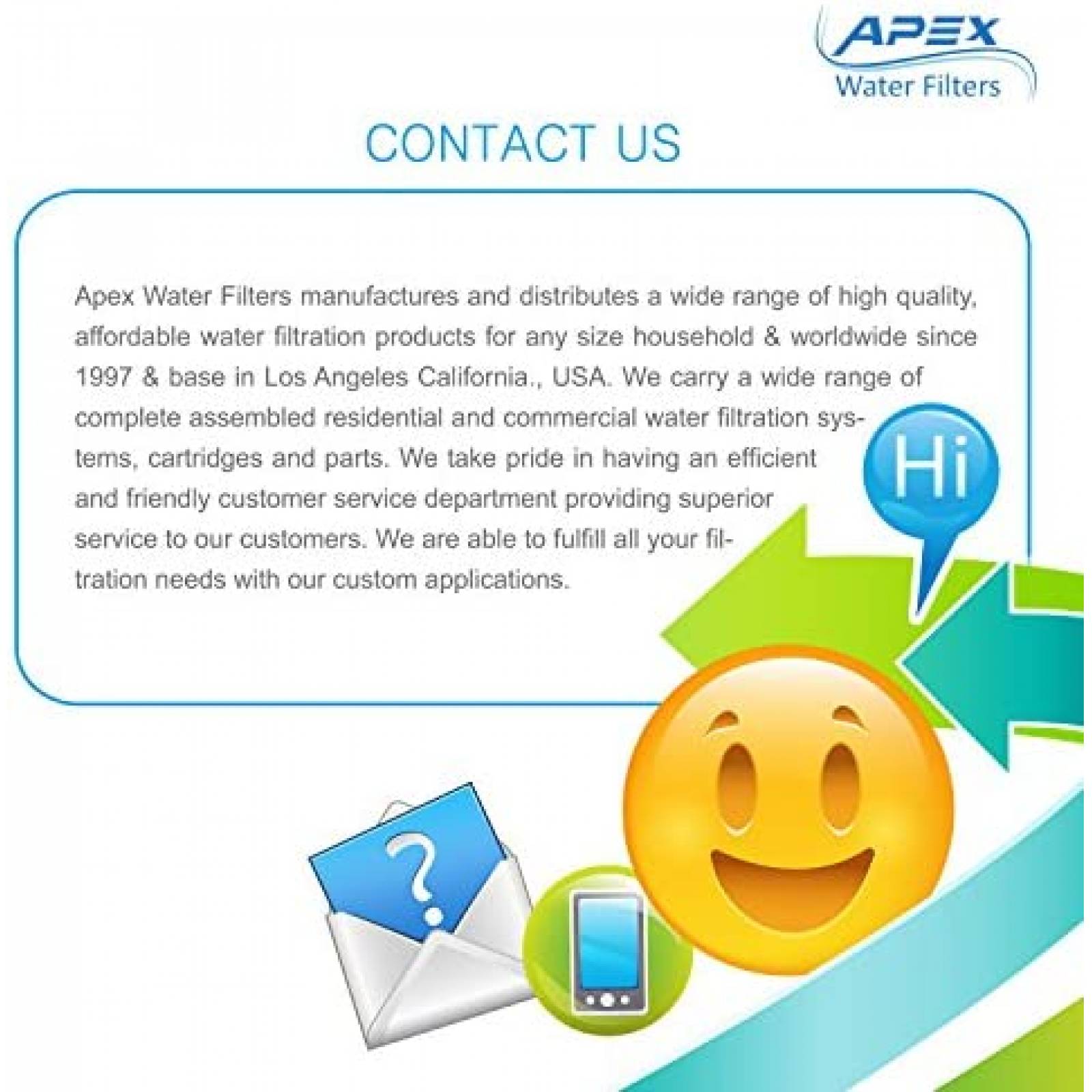 Filtro Agua Apex MR-1050 5 fases Mineral pH Alcalino -Blanco