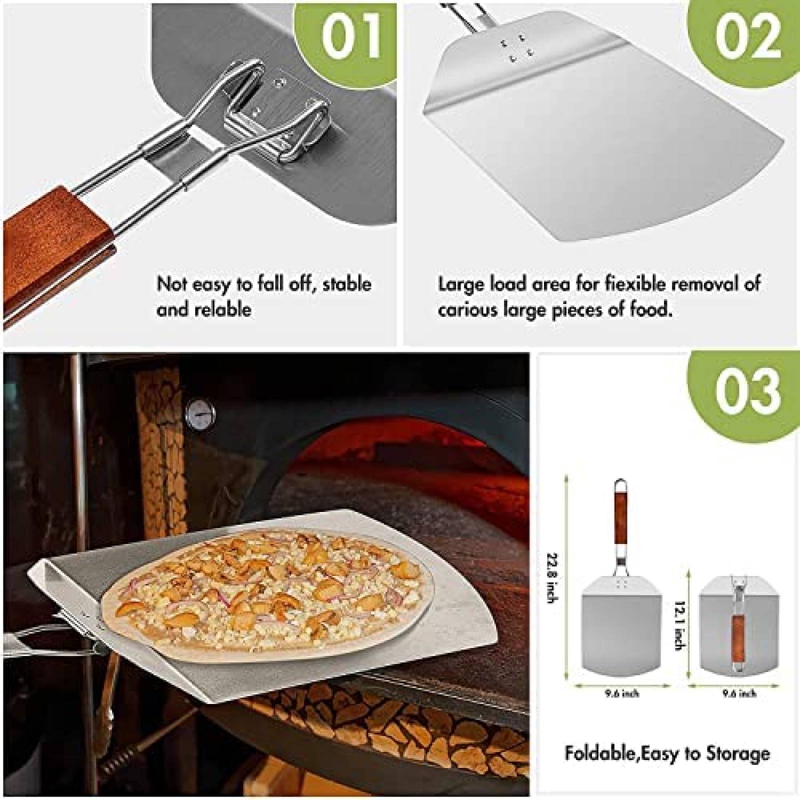 Kit para Pizza de Horno Fat-Cat 8 Pzs pra Pizza 12'' -Plata