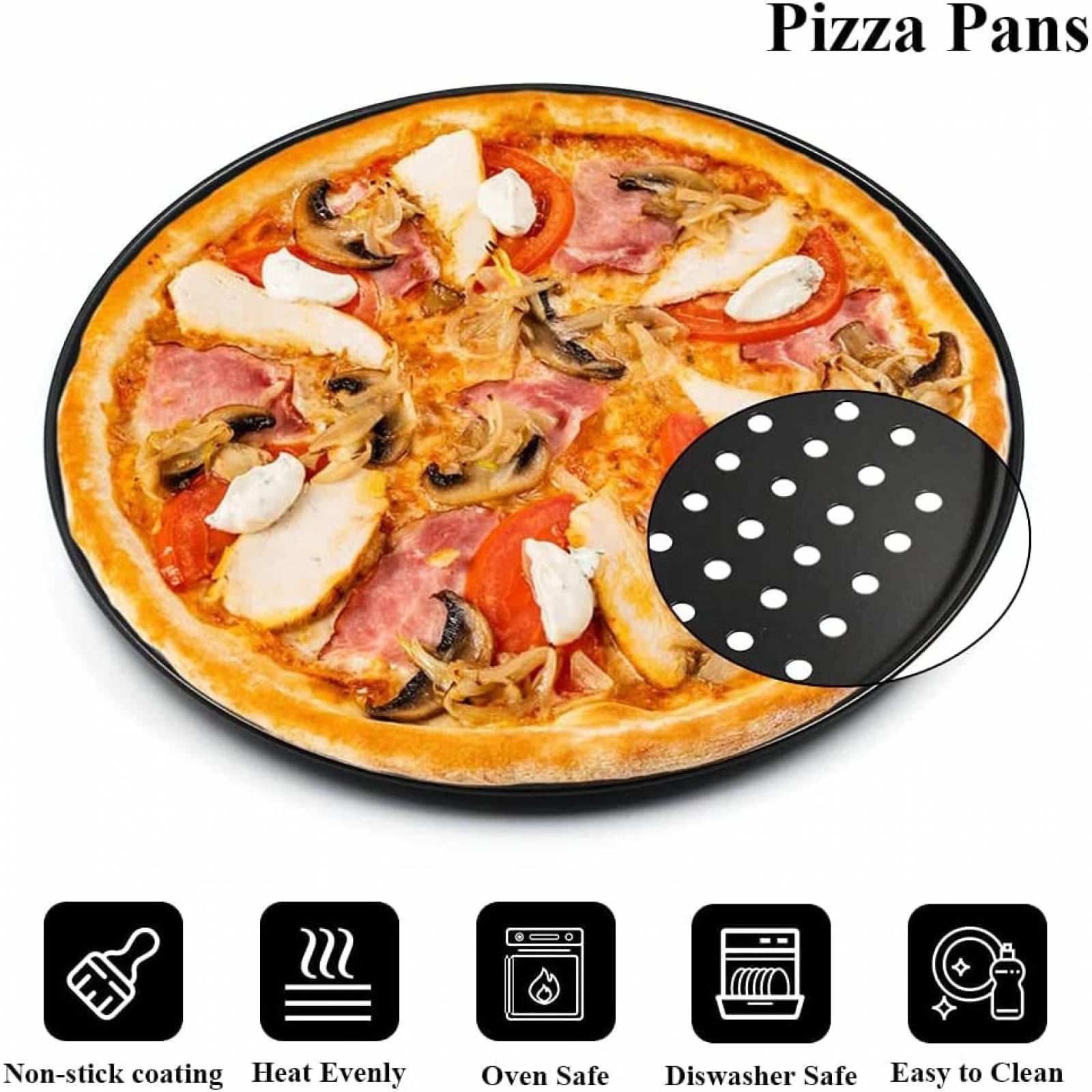 Kit para Pizza de Horno Fat-Cat 8 Pzs pra Pizza 12'' -Plata