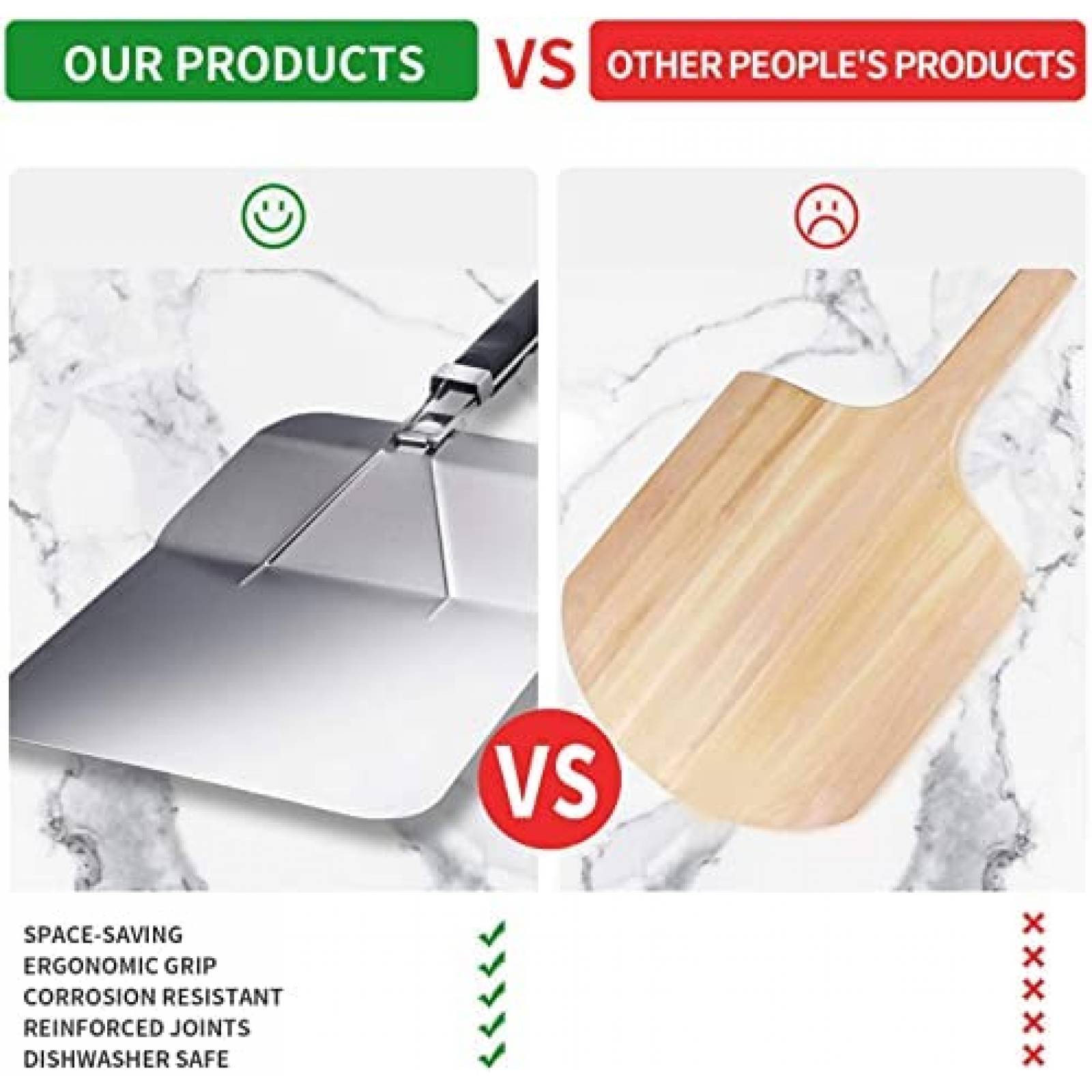 Kit para Pizza de Horno Fat-Cat 8 Pzs pra Pizza 12'' -Plata