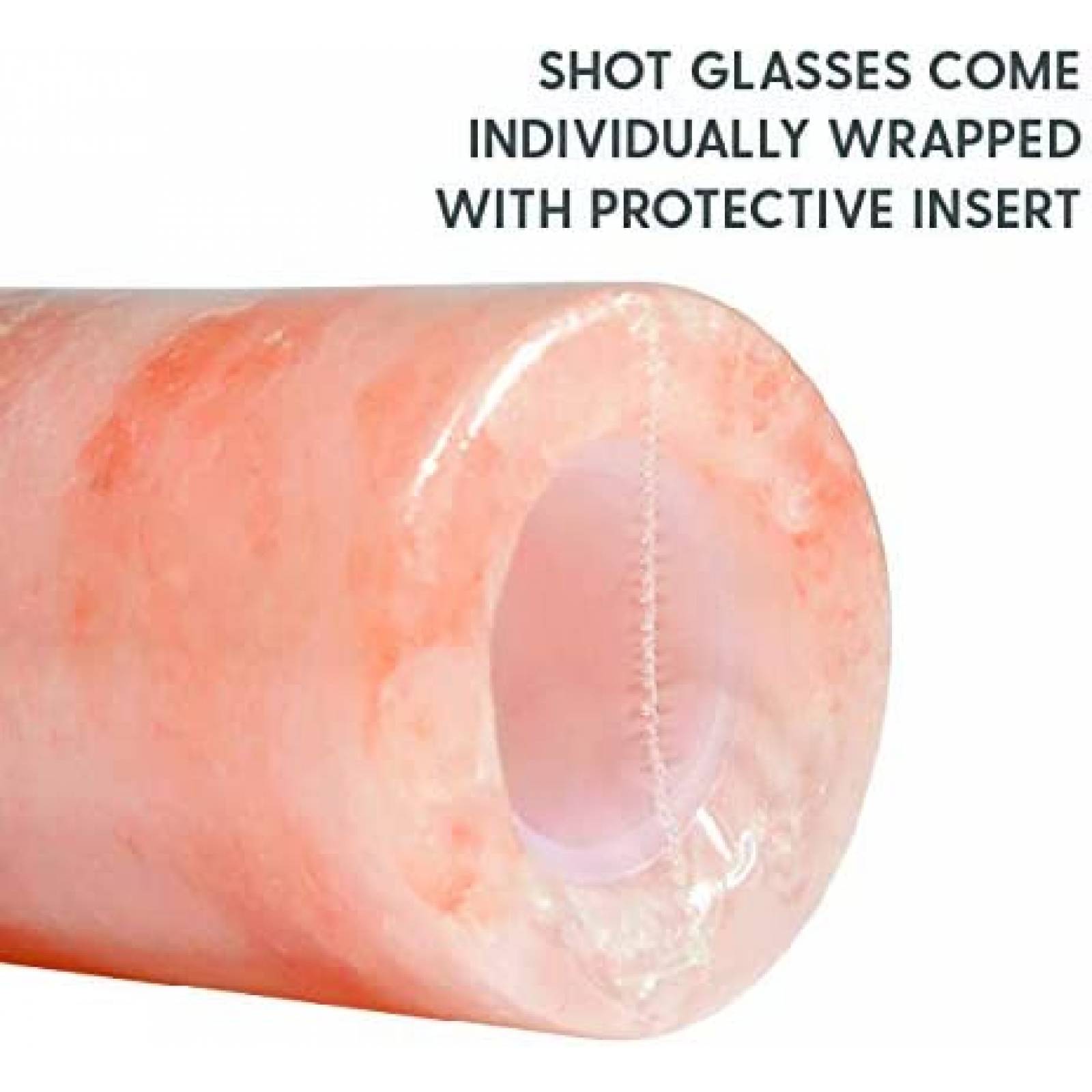 Vasos de Tequila Milliard de Sal del Himalaya -Rosa