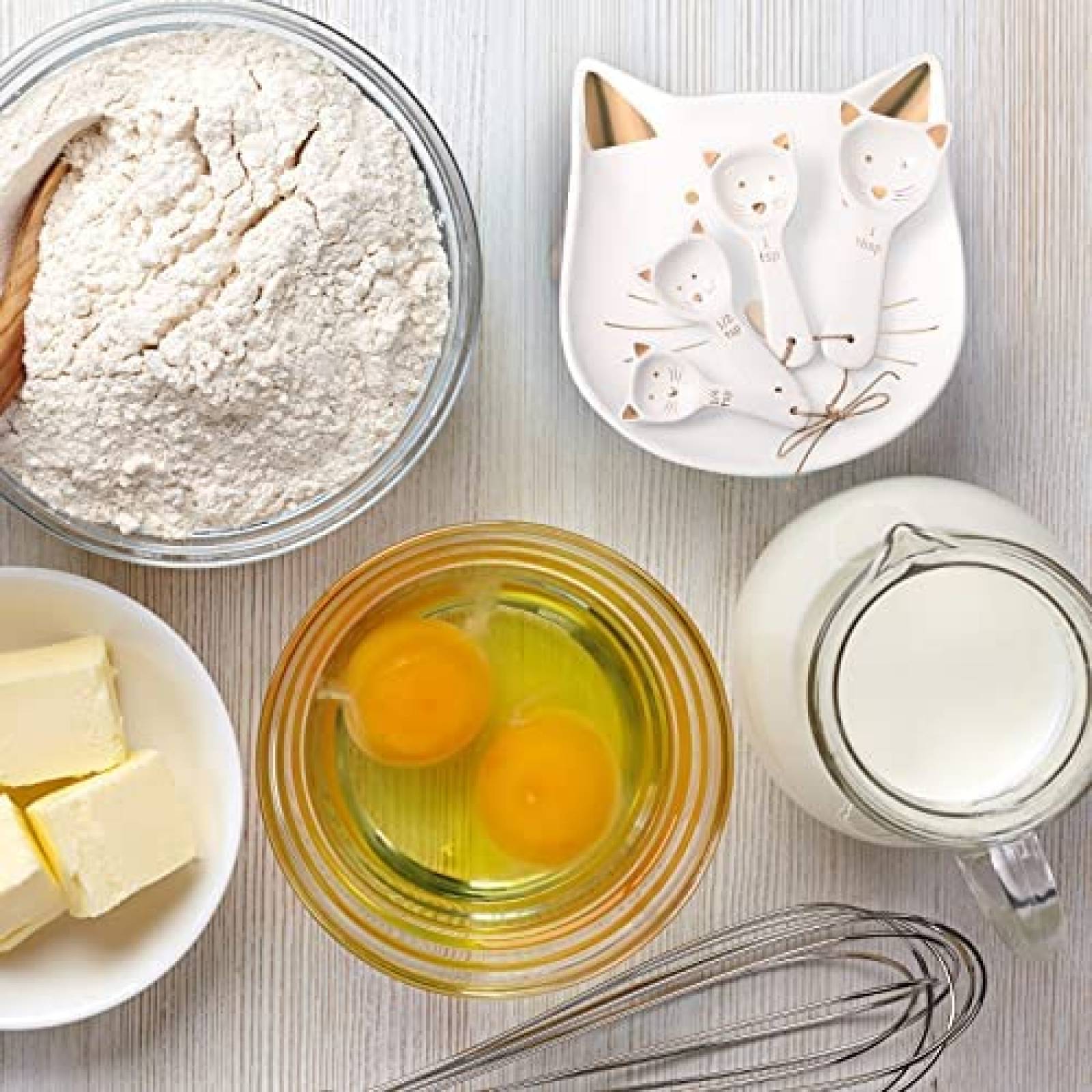 Cuchara para Cocina Patelai Forma de gato 4Pzs -Blanco