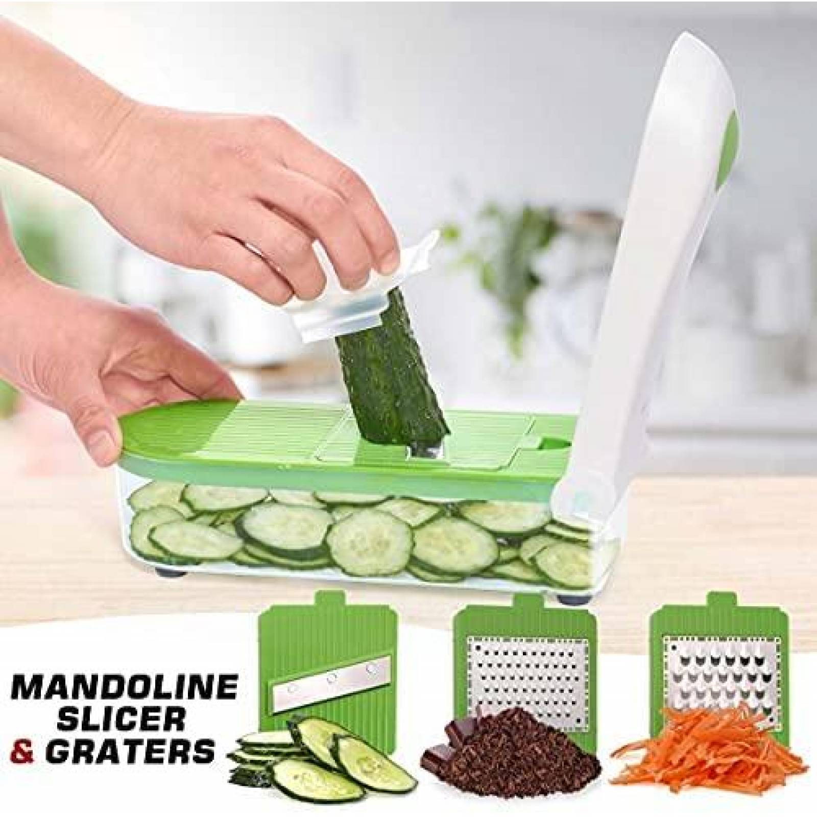 Cortador de Verduras LHS 5 Navajas de Acero Inoxidable