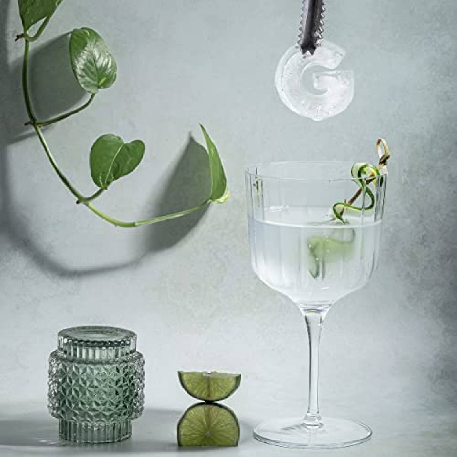 Molde para Hielos DRINKSPLINKS Grande Silicon Letra G -Negro