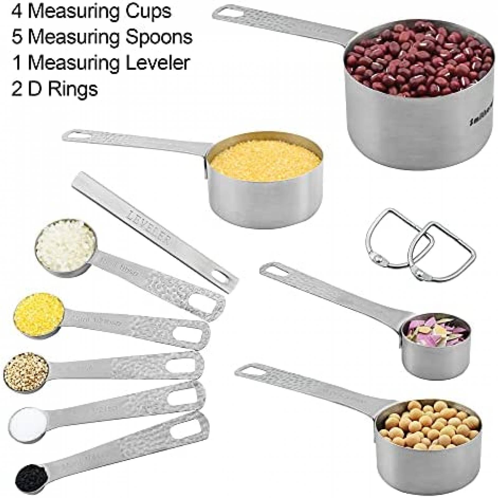 Kit de Cucharas/Tazas Smithcraft de 4 y 5 Pzs -Plata
