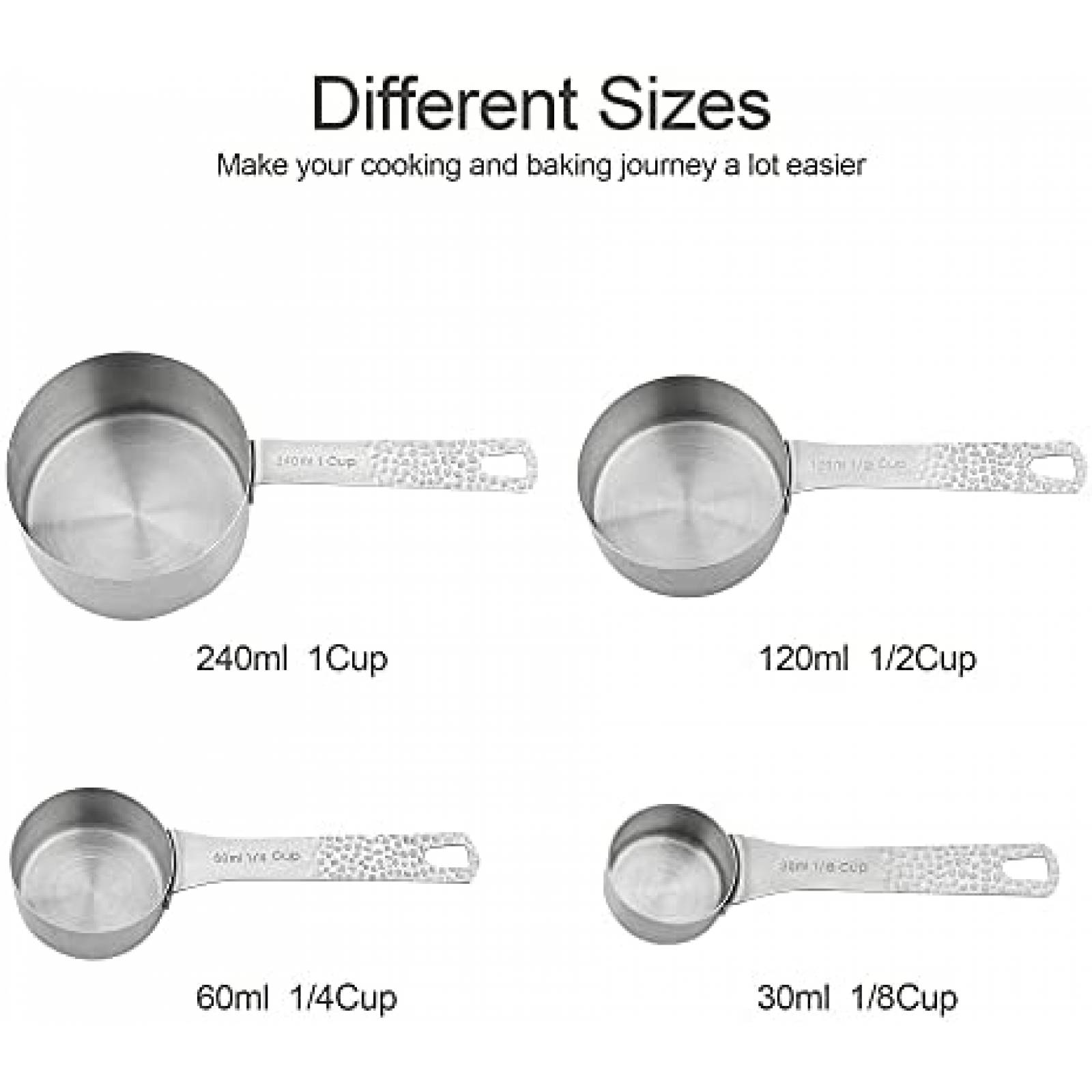 Kit de Cucharas/Tazas Smithcraft de 4 y 5 Pzs -Plata