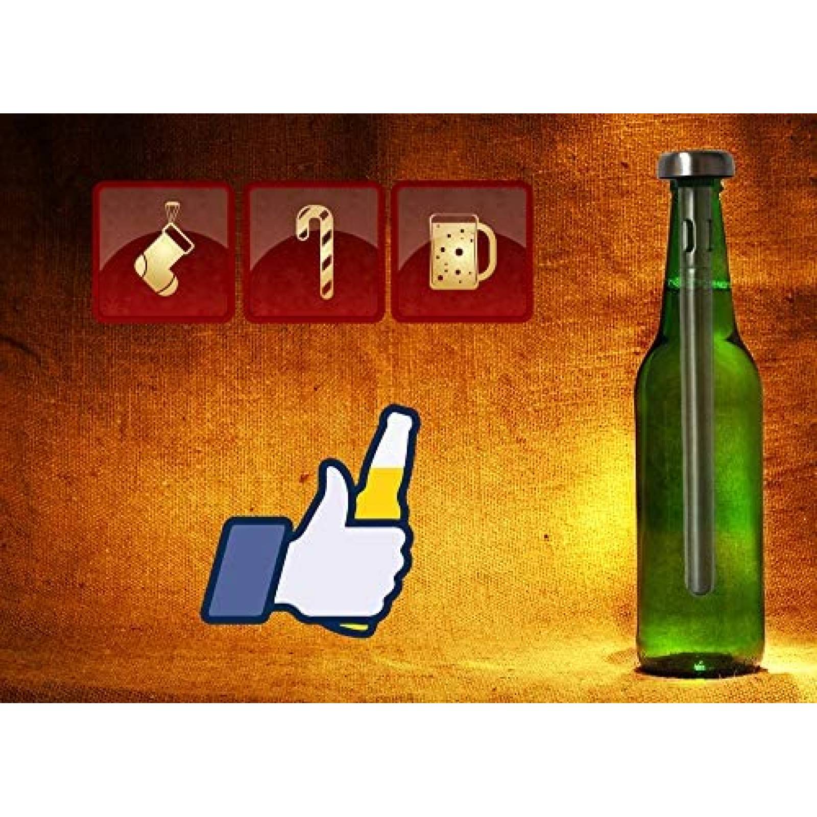 Enfriador De Cerveza Yvento 2 Pack 12 Onzas -Plata