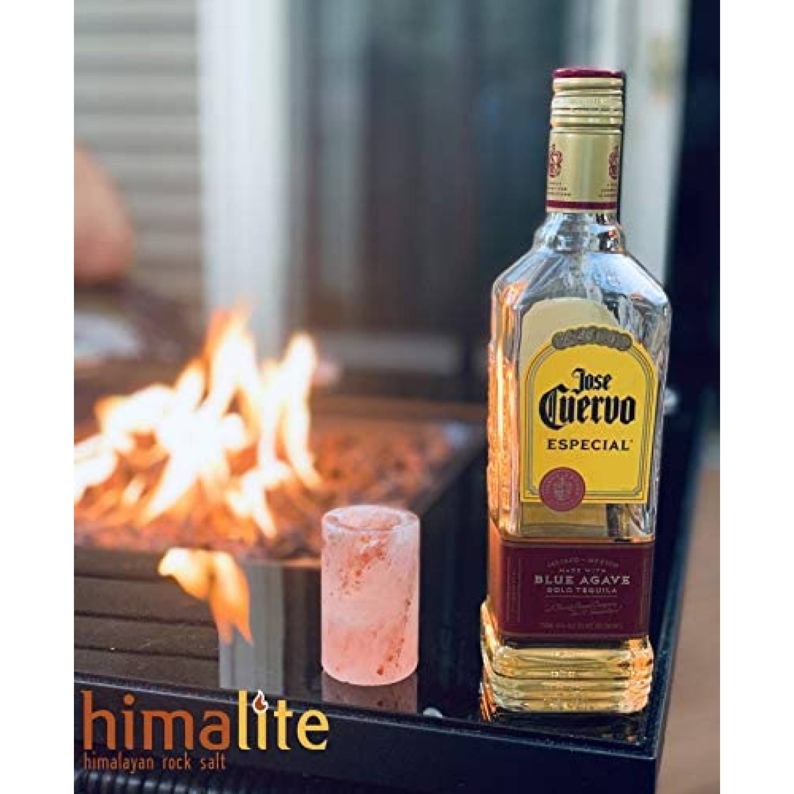 Vasos de Tequila Himalite de Sal del Himalaya -Rosa