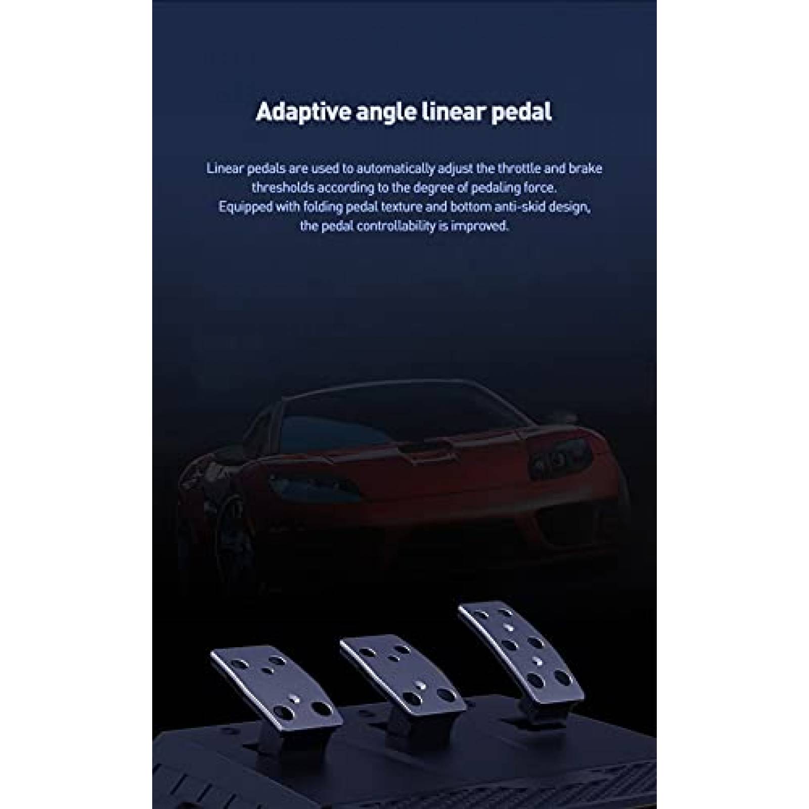 Accesorios de Juego PXN V9 Volante Direccion 270/900 -Negro