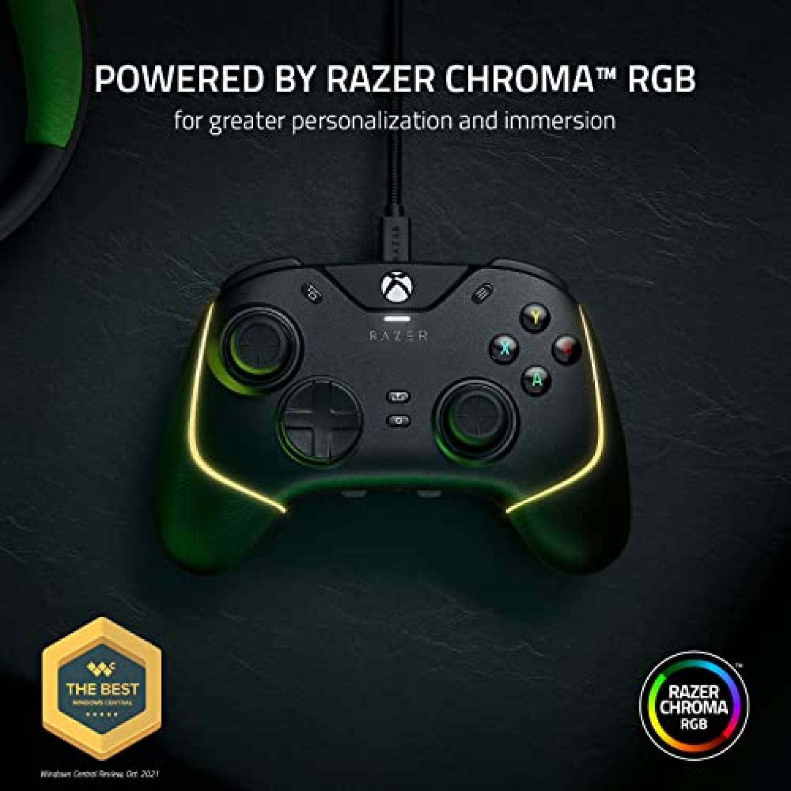Control Xbox Razer Wolverine V2 Chroma Cableado Gaming Negro