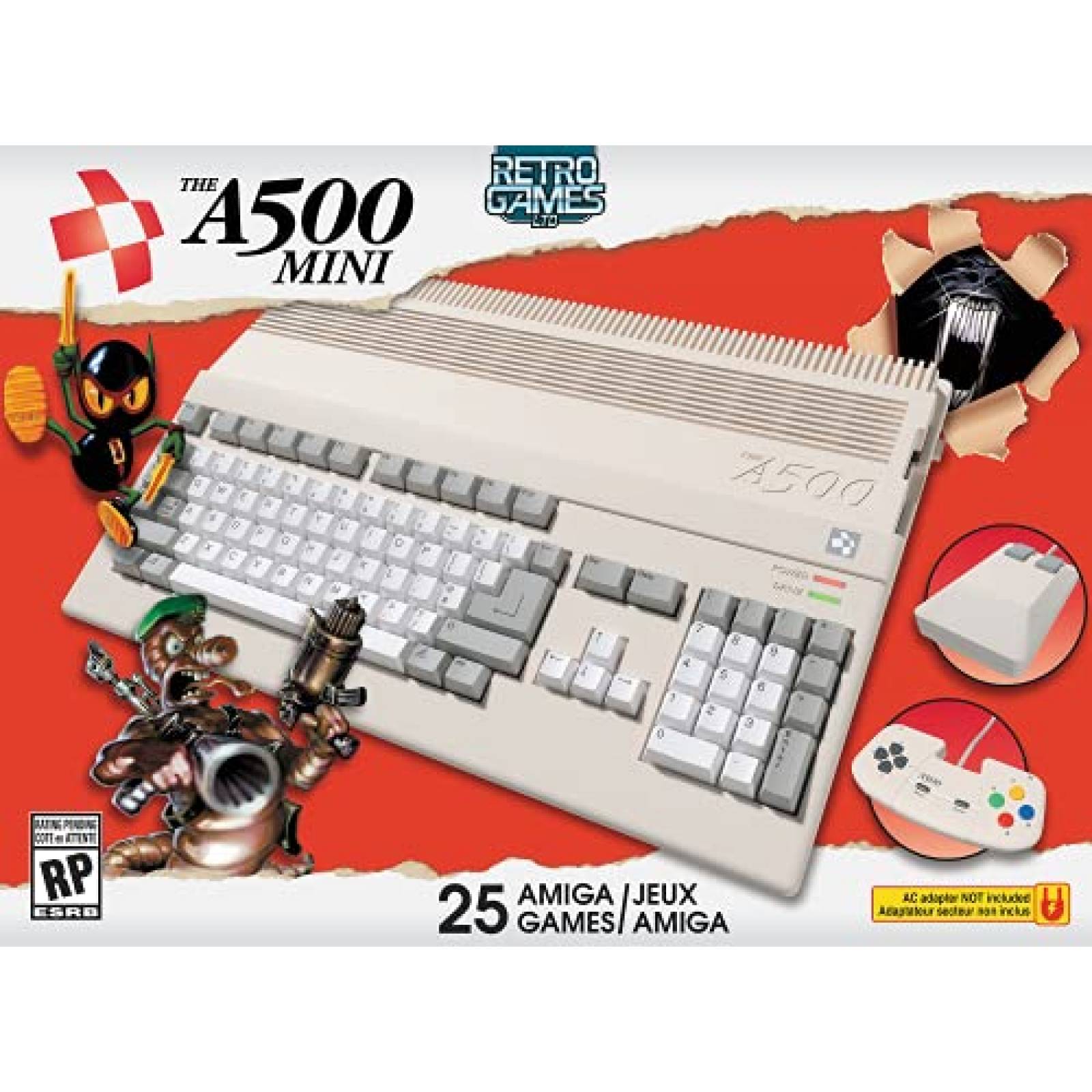 Consola Retro Games A500 Mini 25 juegos amiga