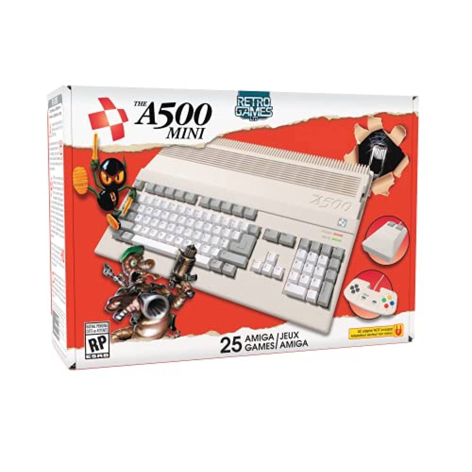 Consola Retro Games A500 Mini 25 juegos amiga
