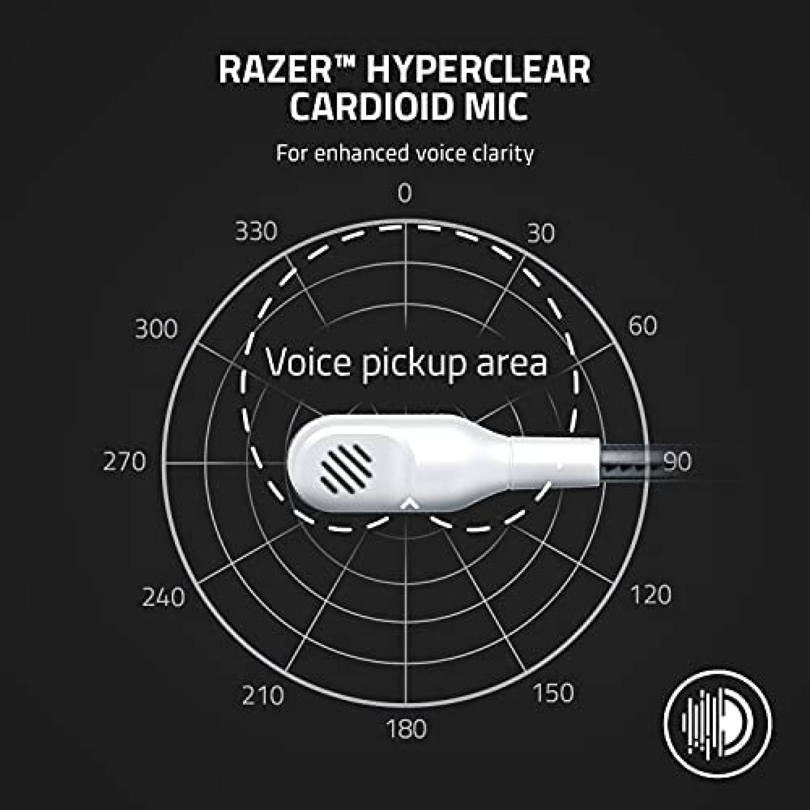 Diadema Gamer Razer Kaira X para Xbox Cable -Blanco