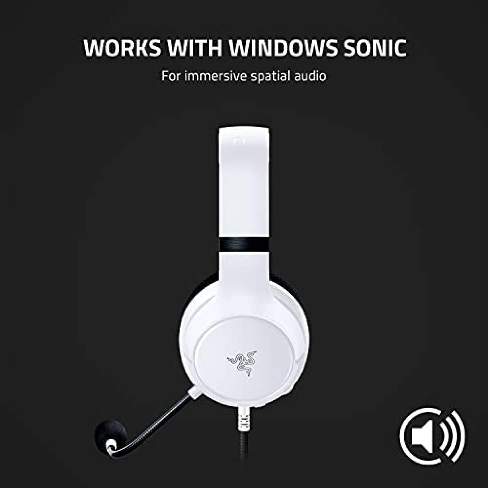Diadema Gamer Razer Kaira X para Xbox Cable -Blanco