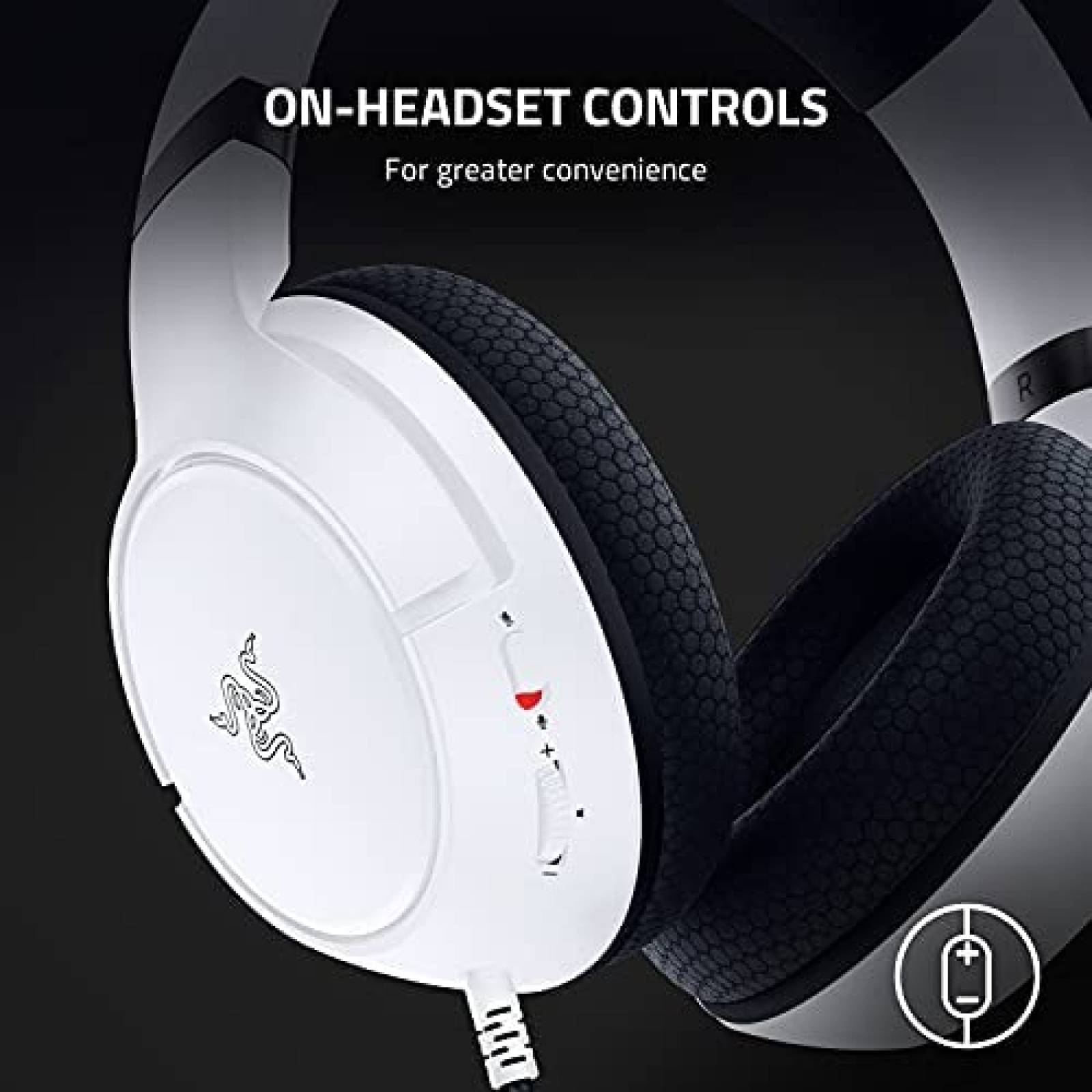 Diadema Gamer Razer Kaira X para Xbox Cable -Blanco