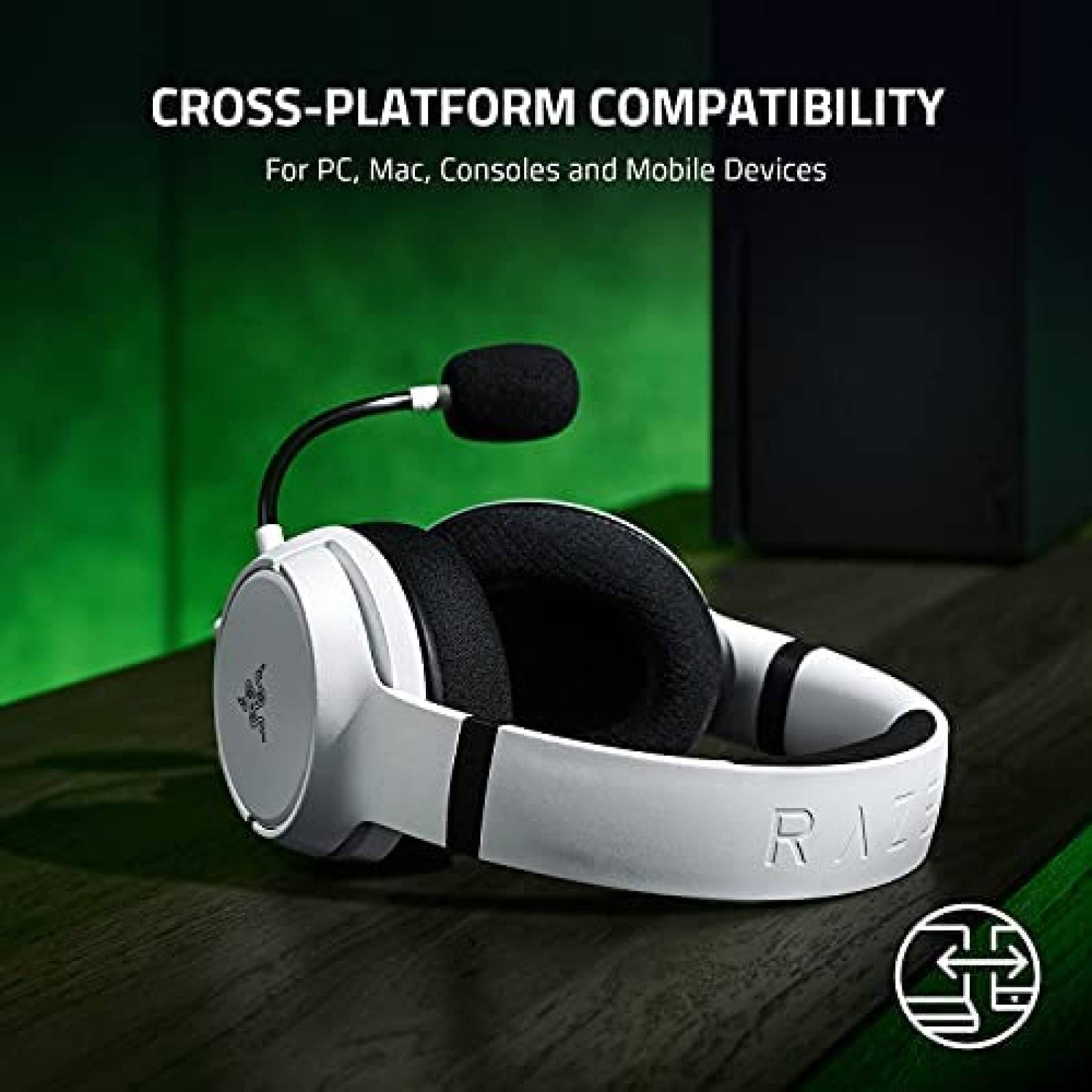 Diadema Gamer Razer Kaira X para Xbox Cable -Blanco