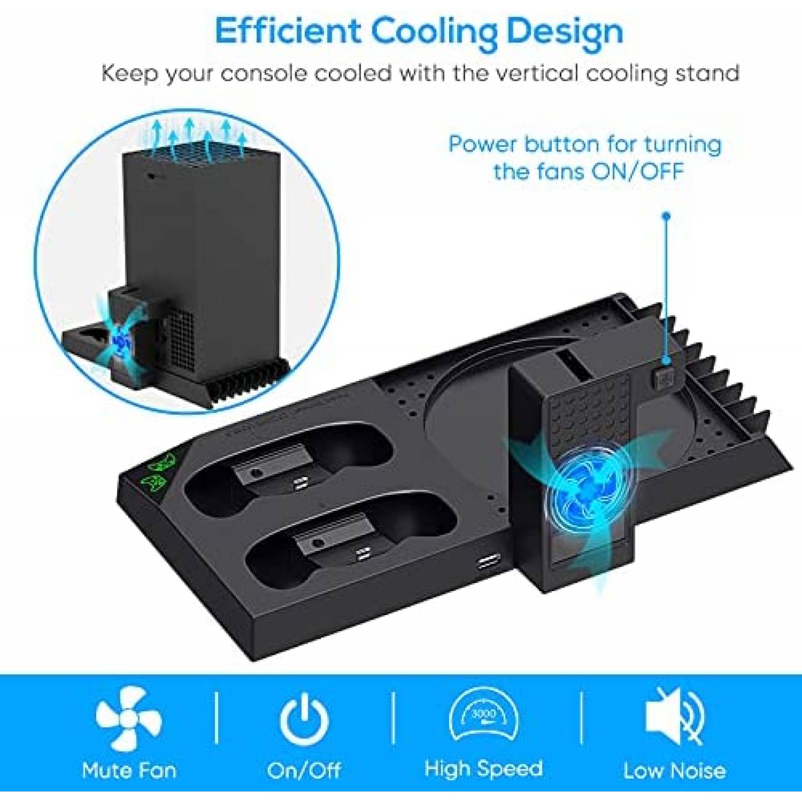 Soporte de Ventilacion FYOUNG para Xbox Series X -Negro