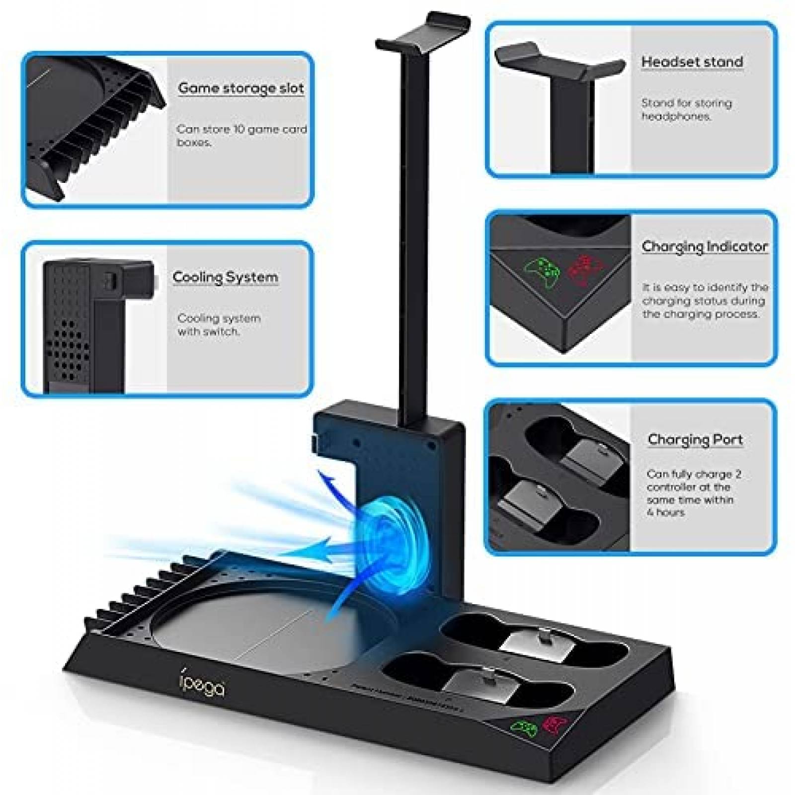 Soporte de Ventilacion FYOUNG para Xbox Series X -Negro