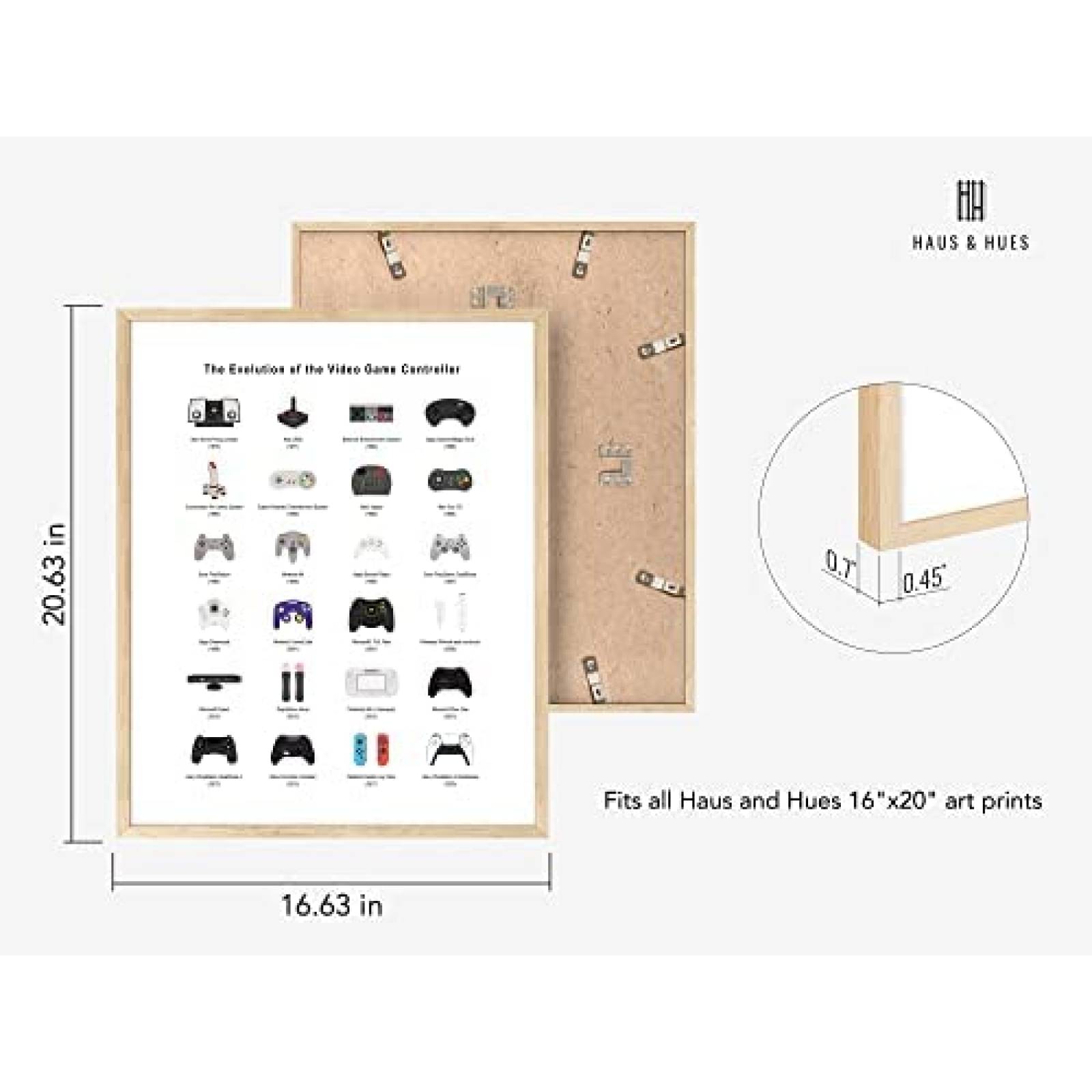 Poster HAUS AND HUES Evolution of Video Games Retro Muros