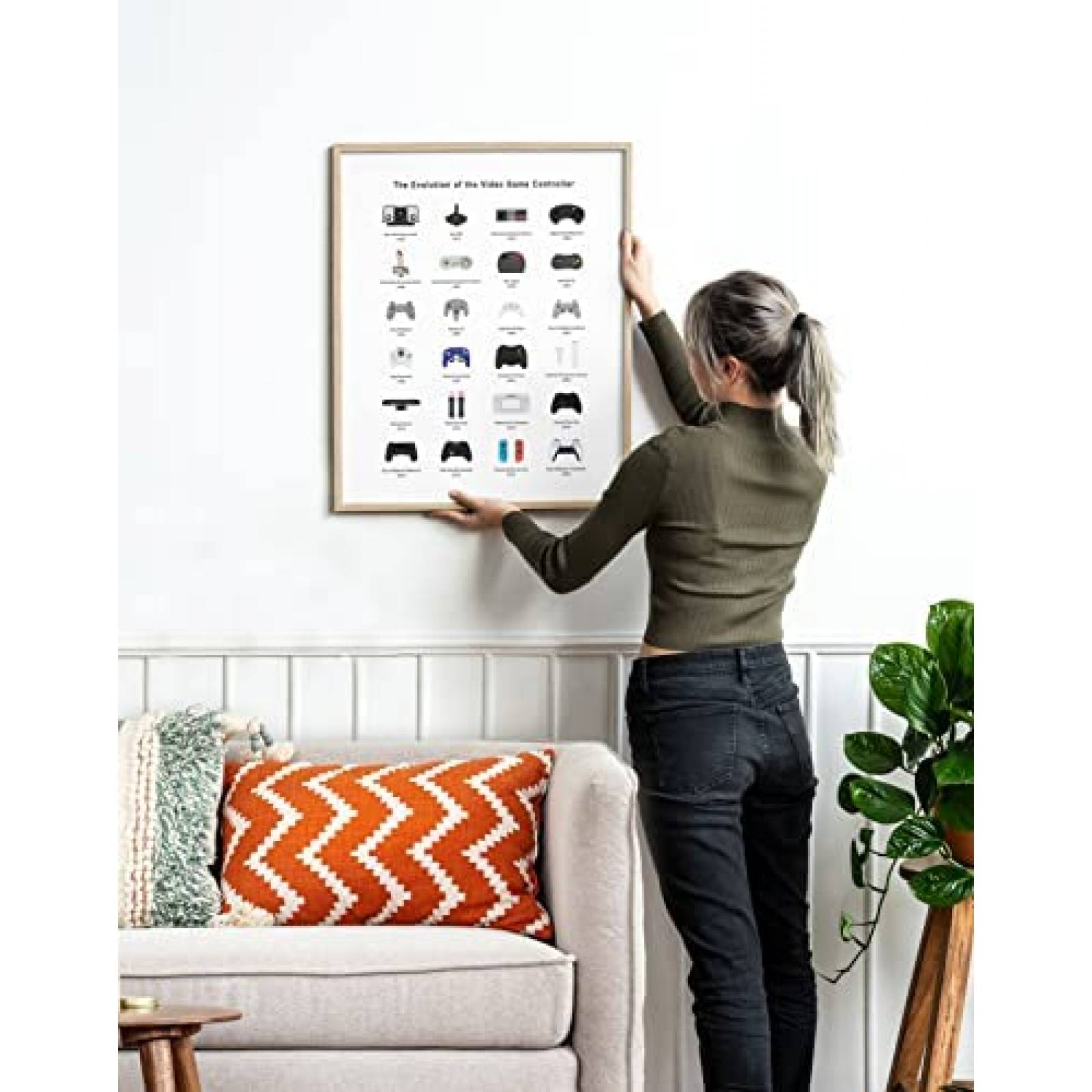 Poster HAUS AND HUES Evolution of Video Games Retro Muros