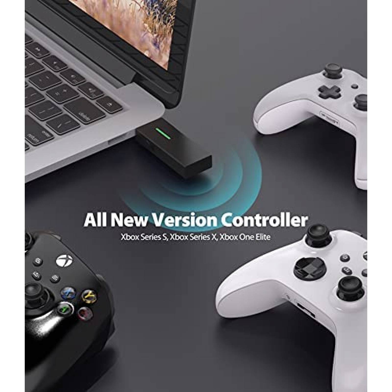 Adaptador YCCTEAM para Control de Xbox Inalambrico -Negro