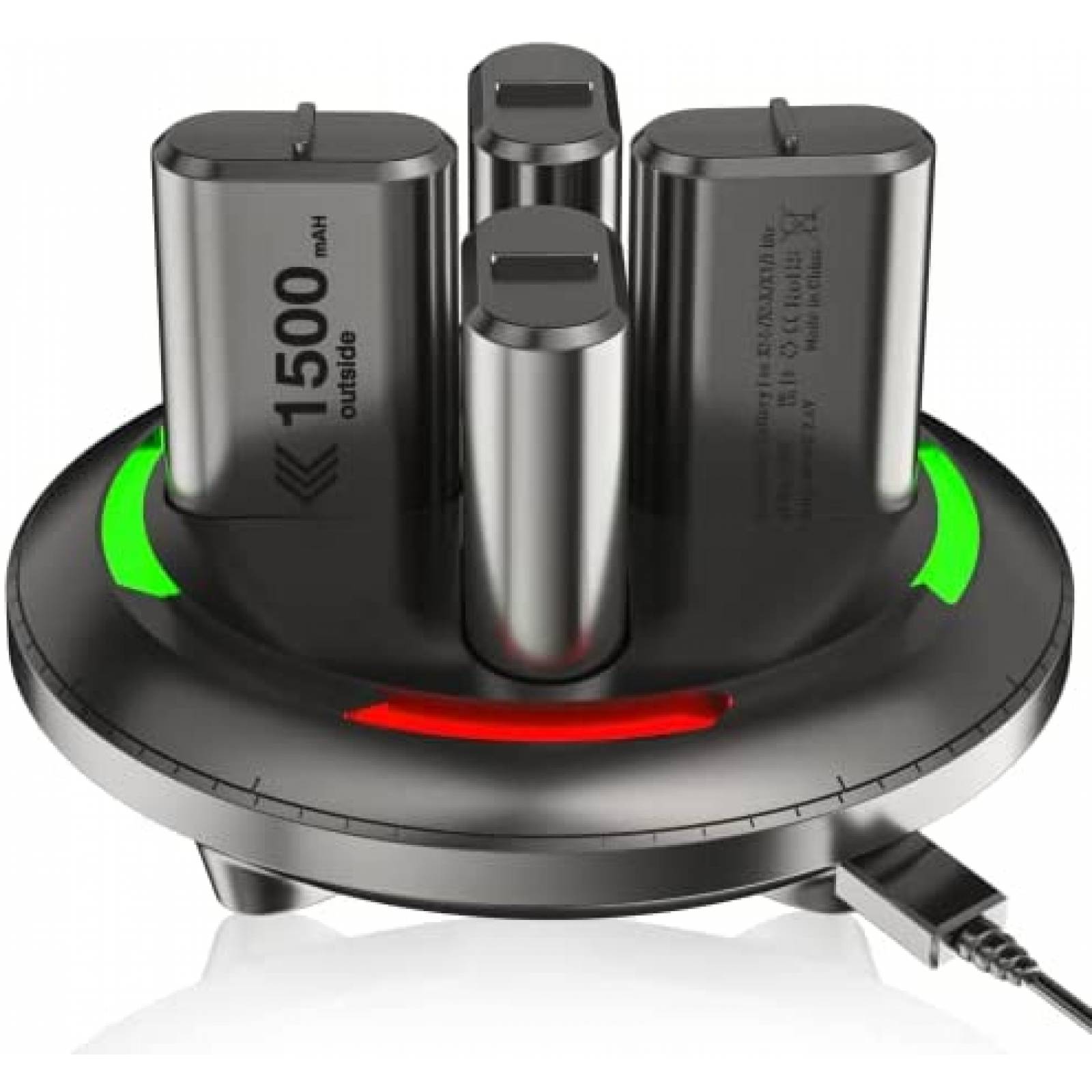 Baterias recargables control Xbox one TUNROP 1500mAh -Negro