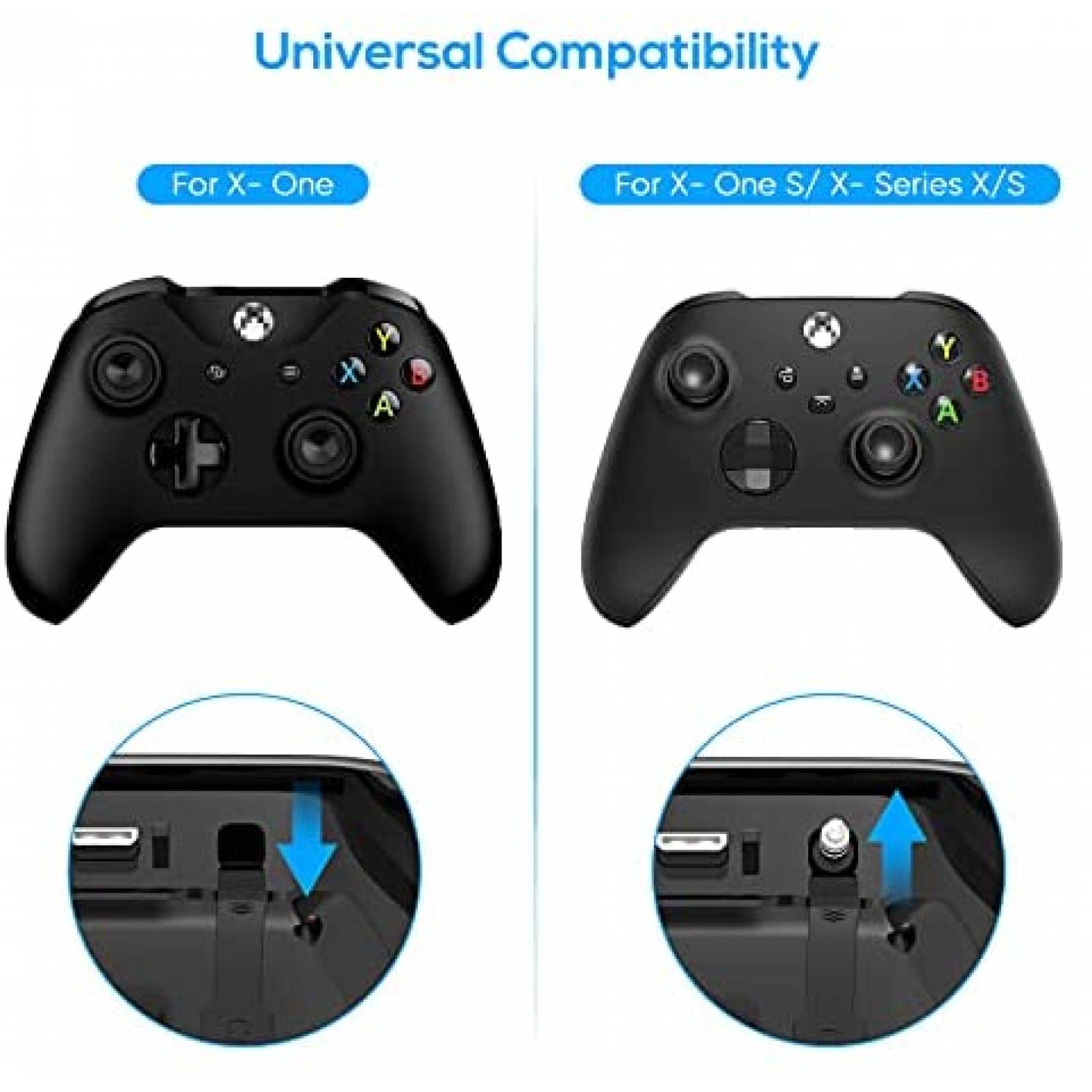 Teclado Inalambrico Fyoung para Control de Xbox -Negro