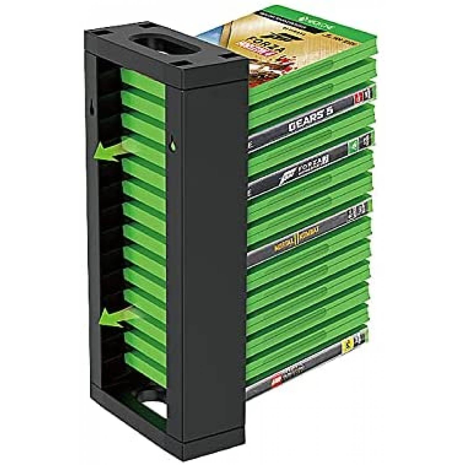 Organizador ECHZOVE Para Hasta 14 Cajas de Juegos -Negro