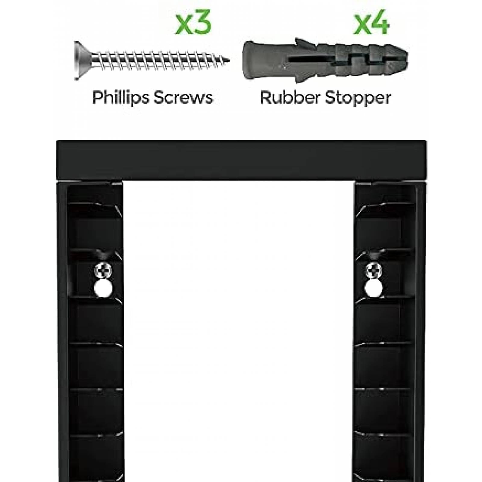 Organizador ECHZOVE Para Hasta 14 Cajas de Juegos -Negro