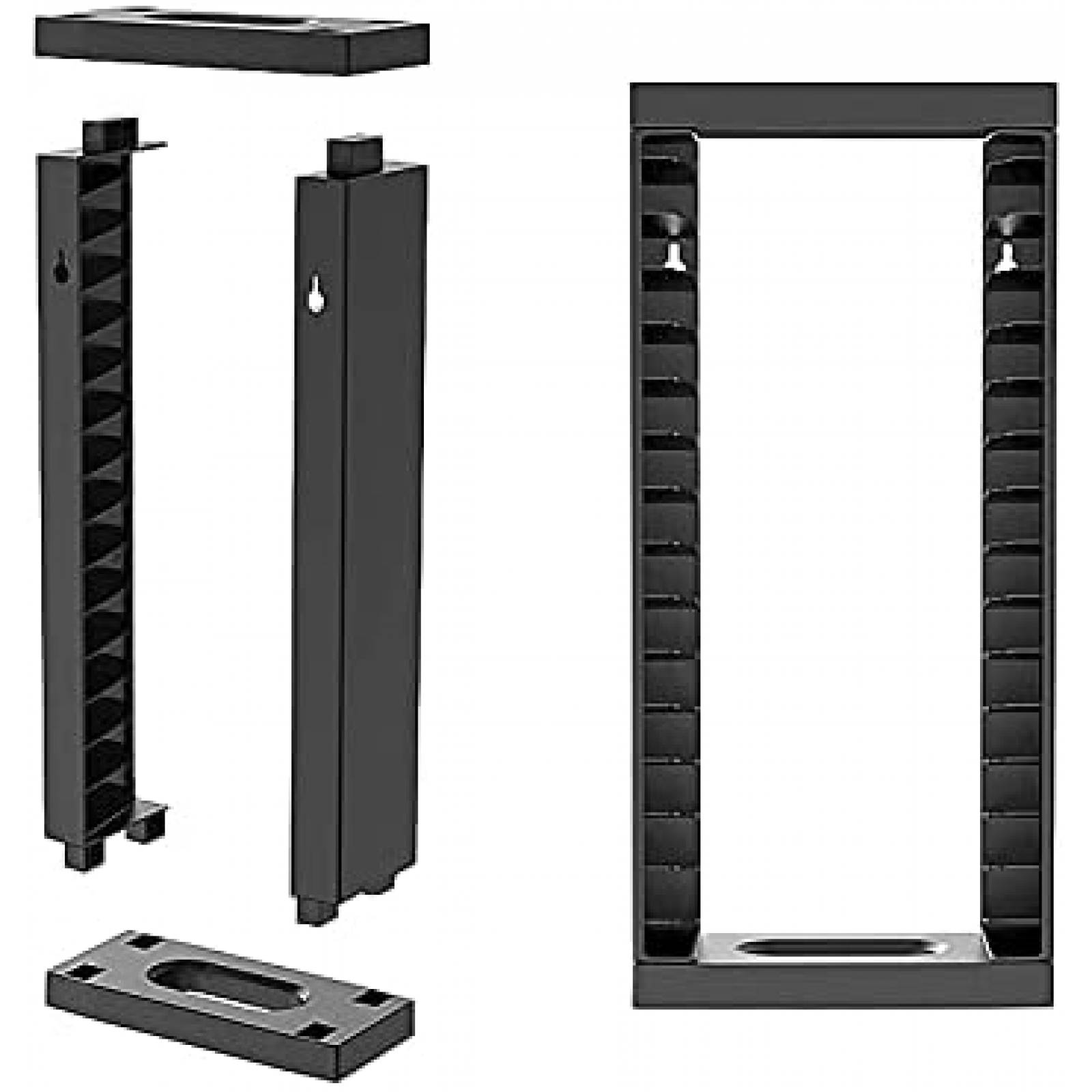 Organizador ECHZOVE Para Hasta 14 Cajas de Juegos -Negro