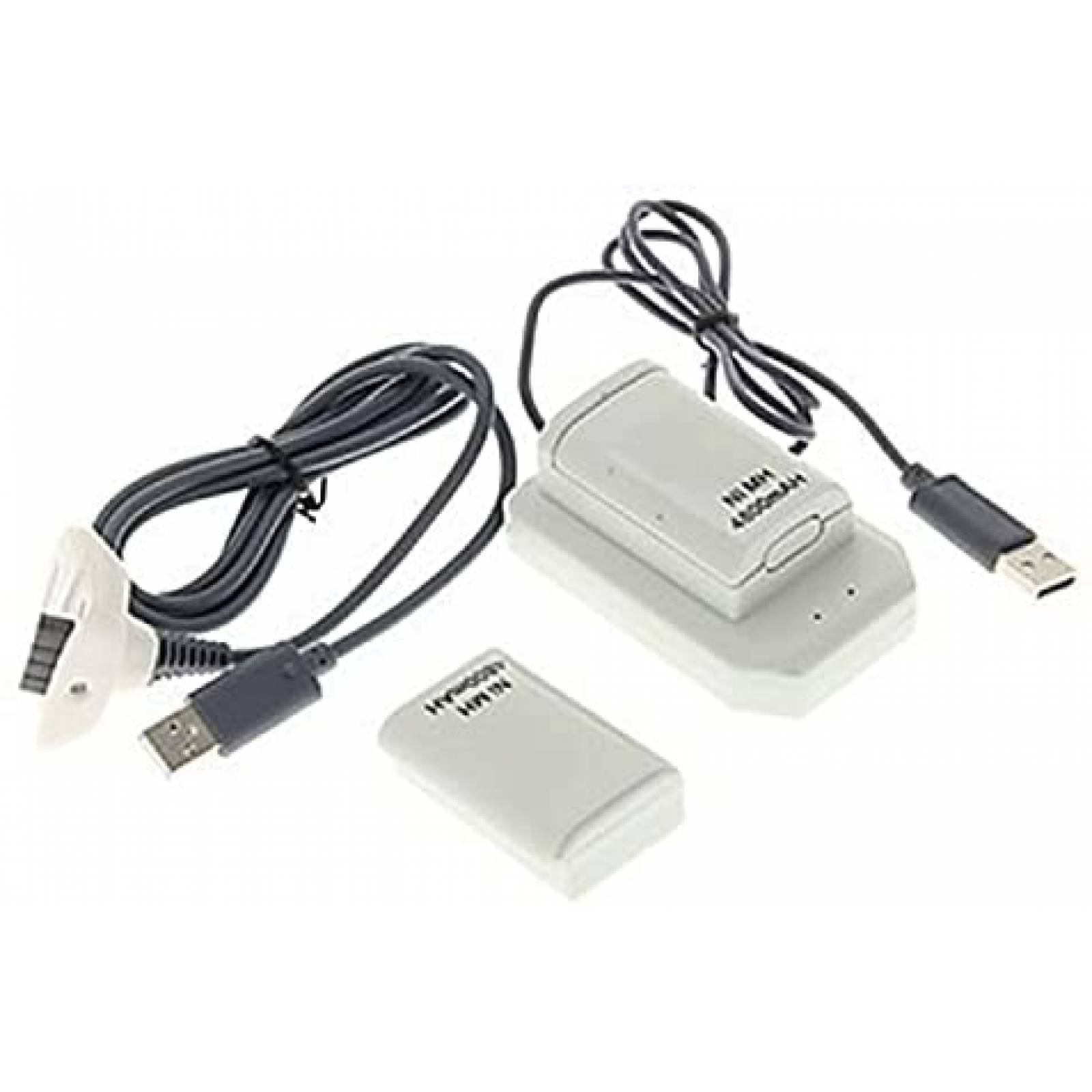 Cargador Cotchear 4800mAh para Control de Xbox 360 -Blanco
