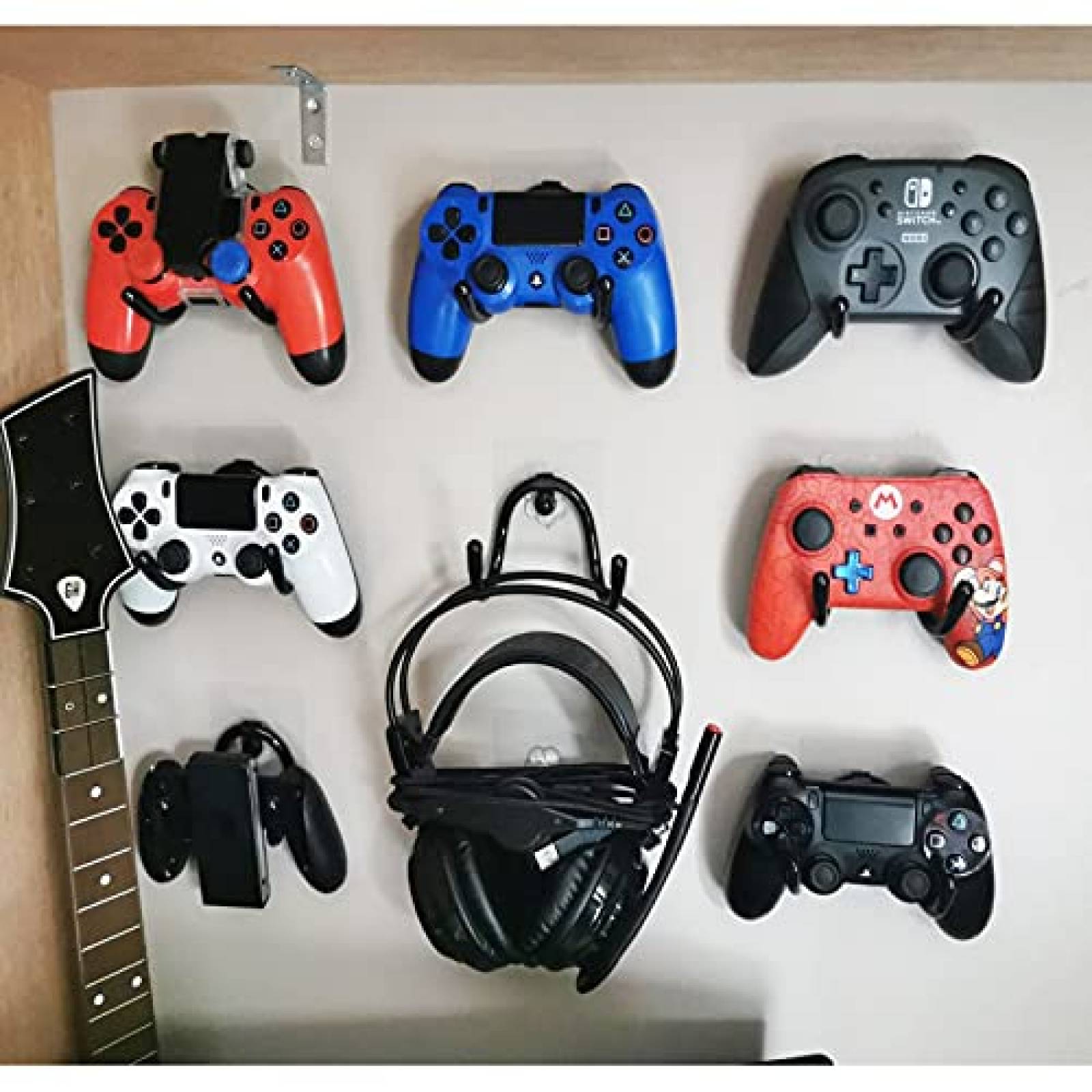 Pack montura para control Wall Mount Stand Holder x2 -Negro