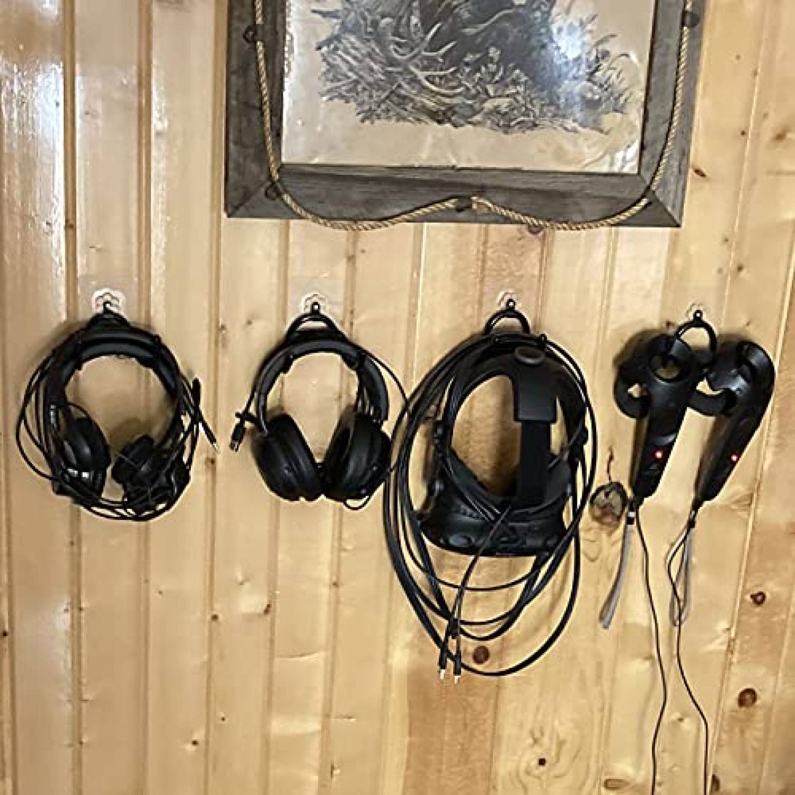 Pack montura para control Wall Mount Stand Holder x2 -Negro