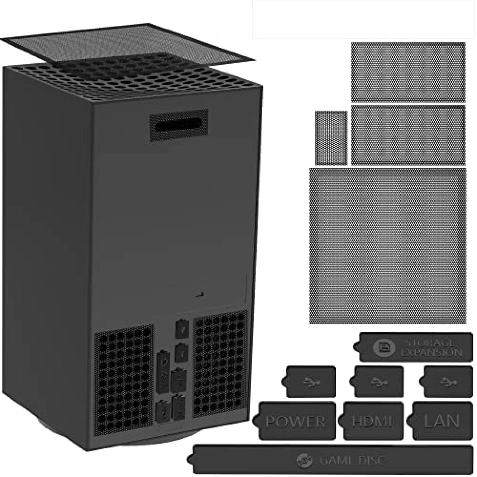 Set de Filtros de Polvo GAMSURFING para Xbox Serie X -Negro