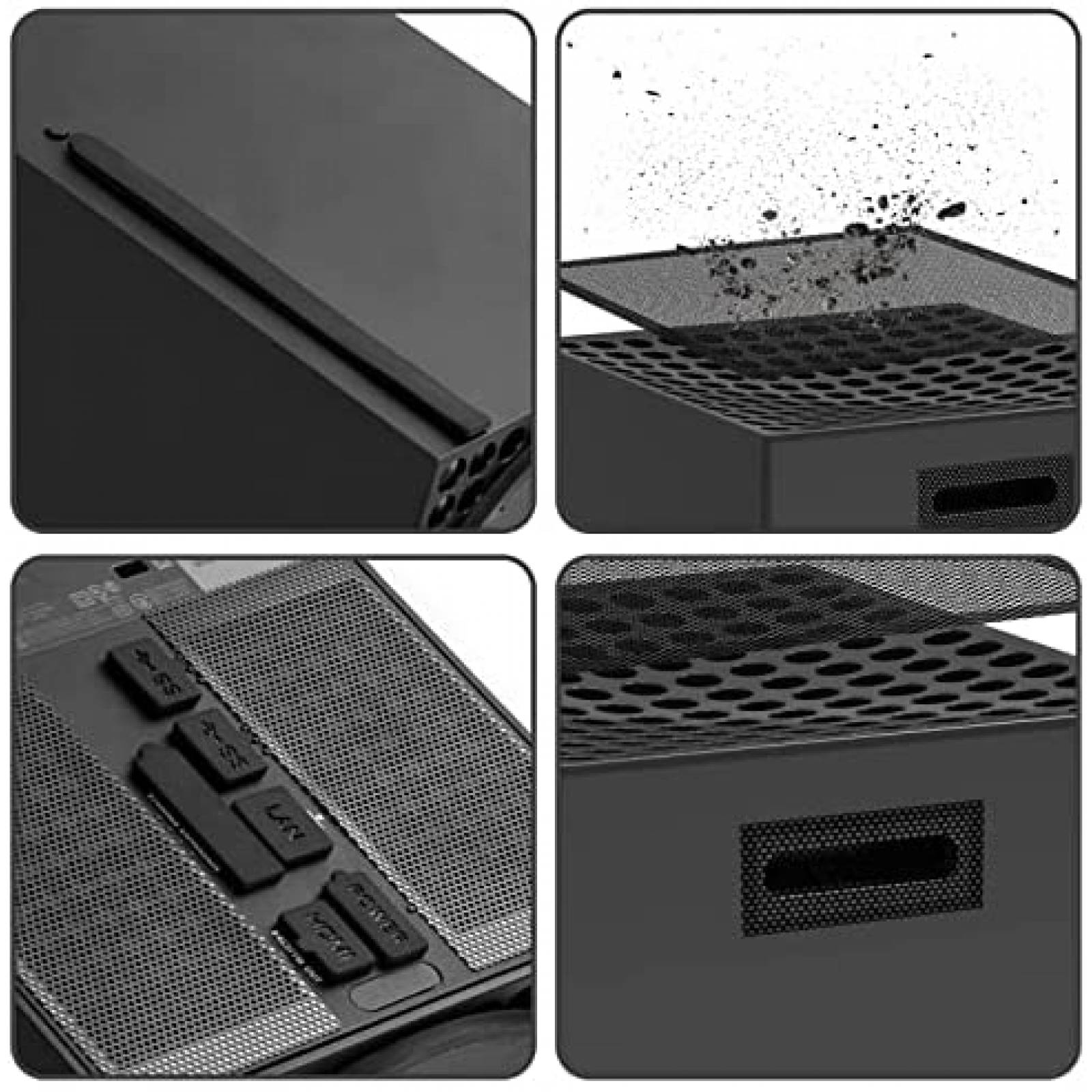 Set de Filtros de Polvo GAMSURFING para Xbox Serie X -Negro