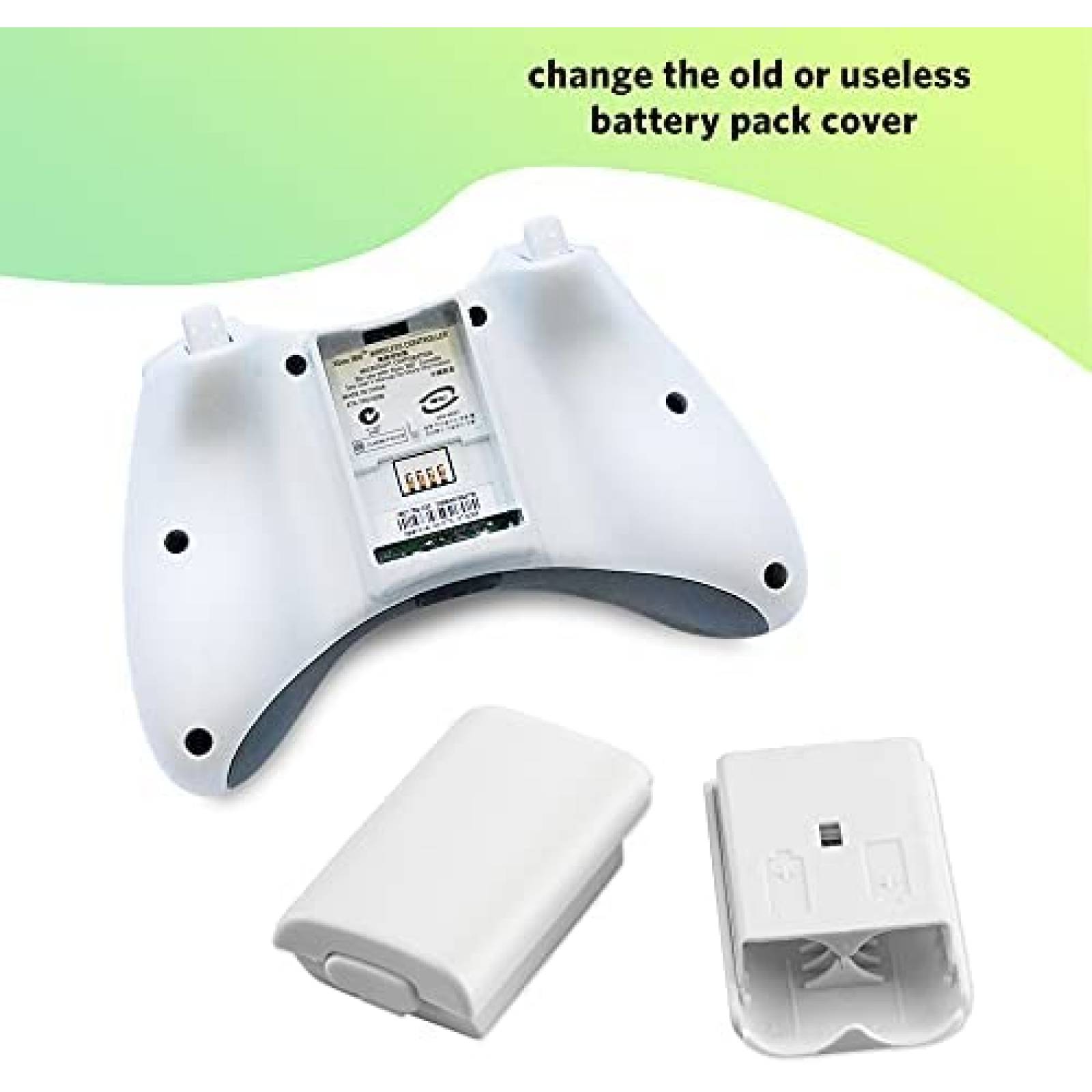 Tapa de Bateria Xahpower para Control de Xbox 360 4 Pzs -B/N